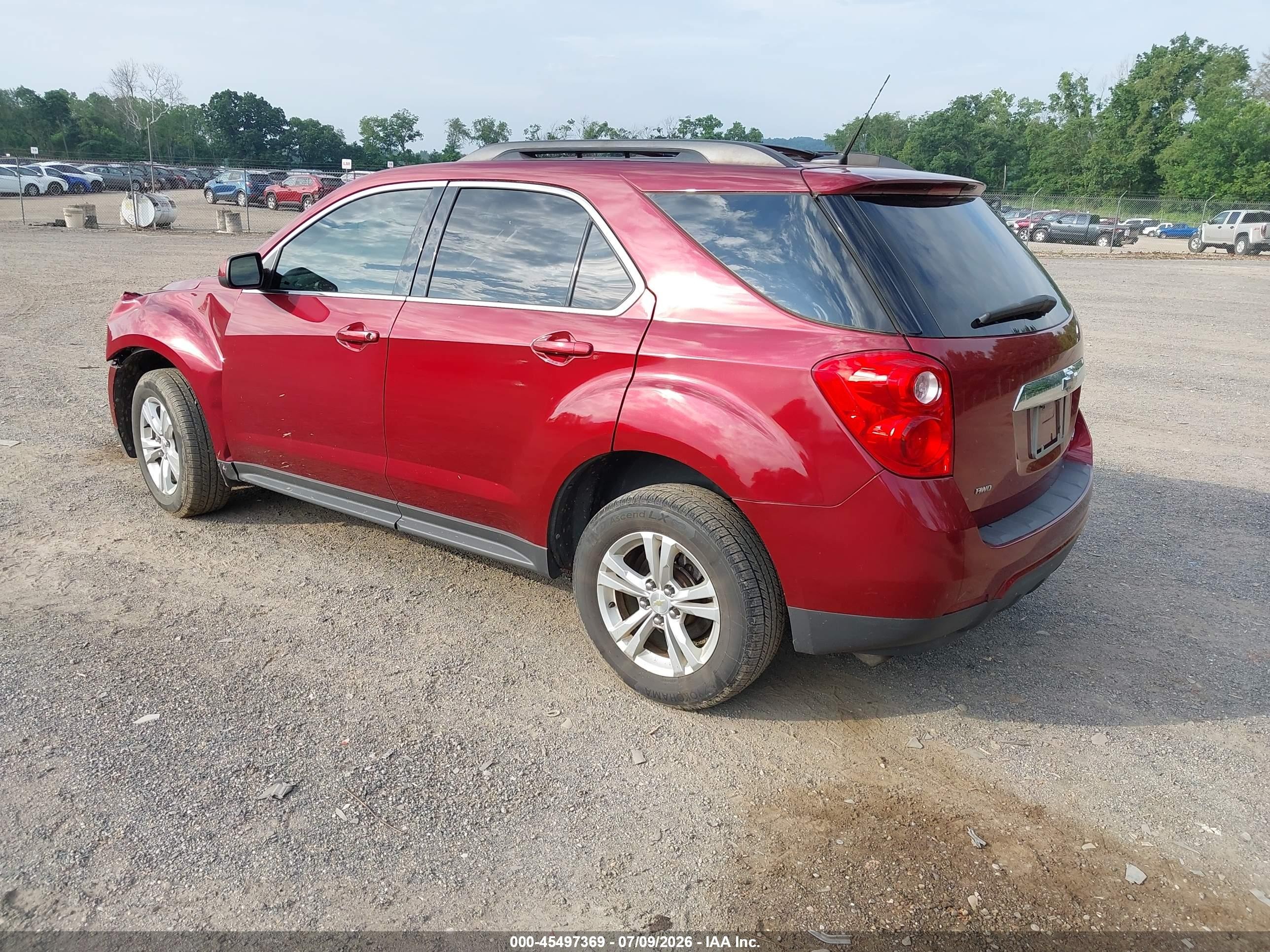 2011 Chevrolet Equinox Lt W/1lt Red vin: 2CNFLEEC7B6307205