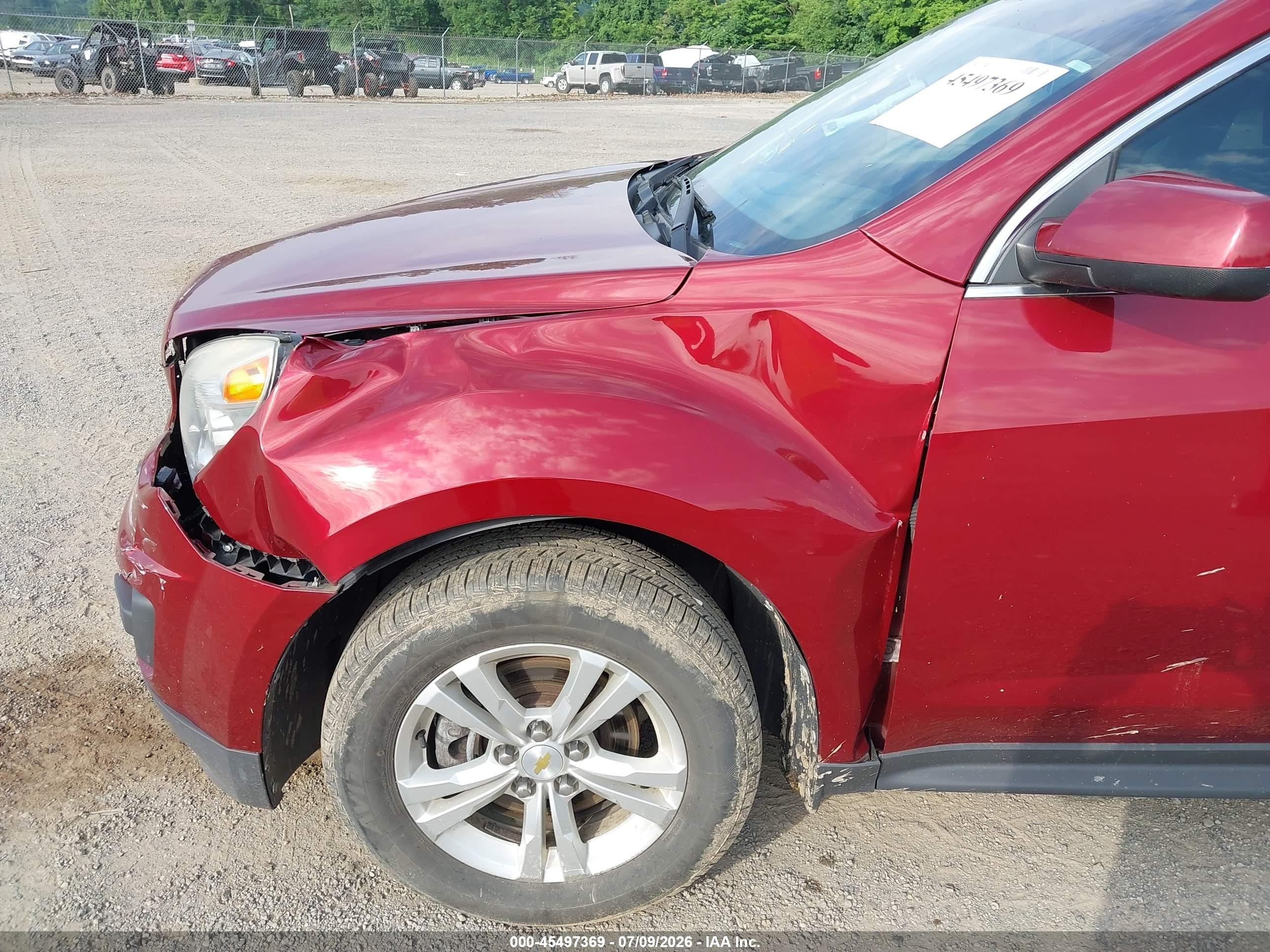 2011 Chevrolet Equinox Lt W/1lt Red vin: 2CNFLEEC7B6307205