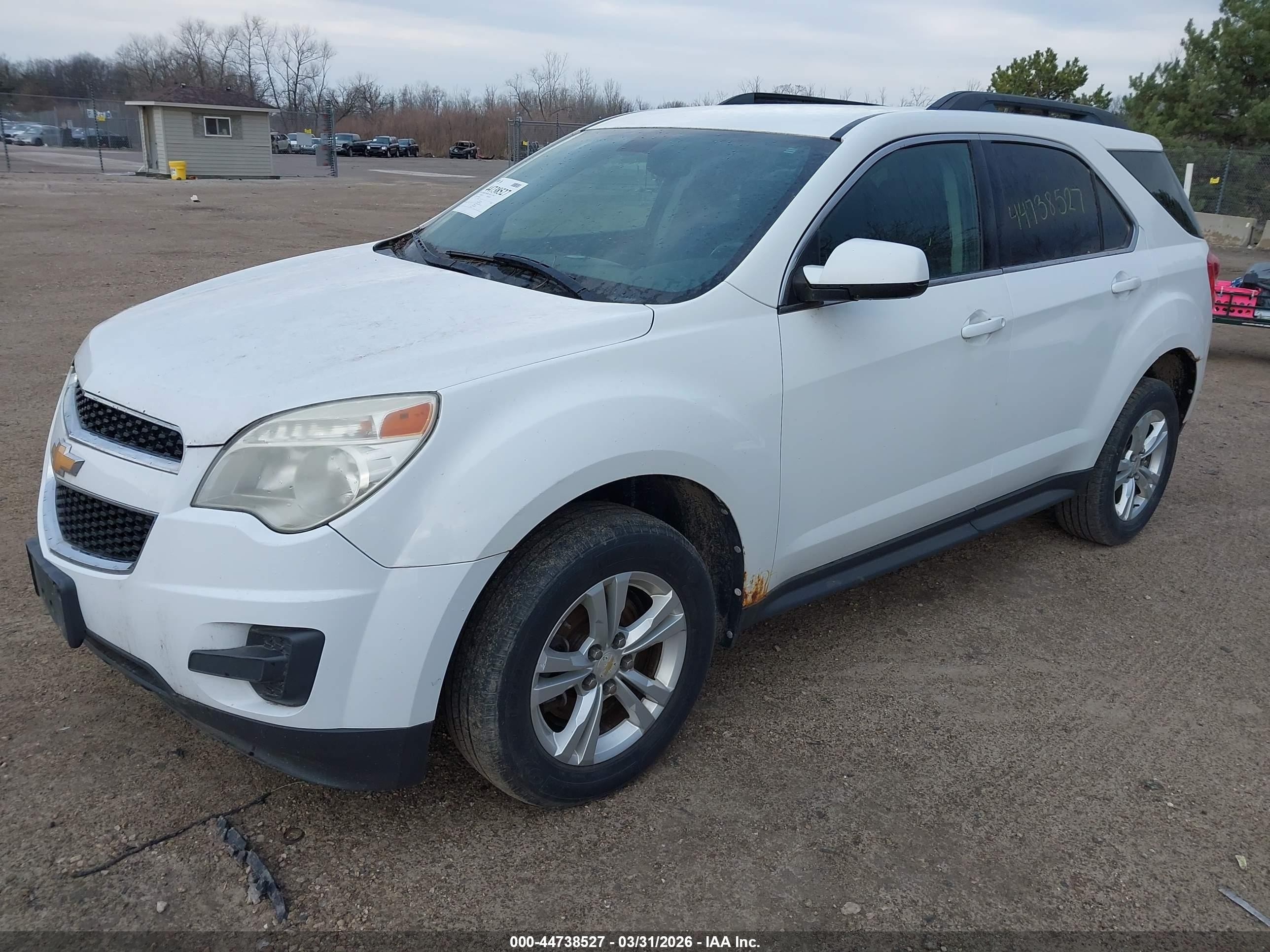 2011 Chevrolet Equinox 1lt White vin: 2CNFLEEC9B6340870