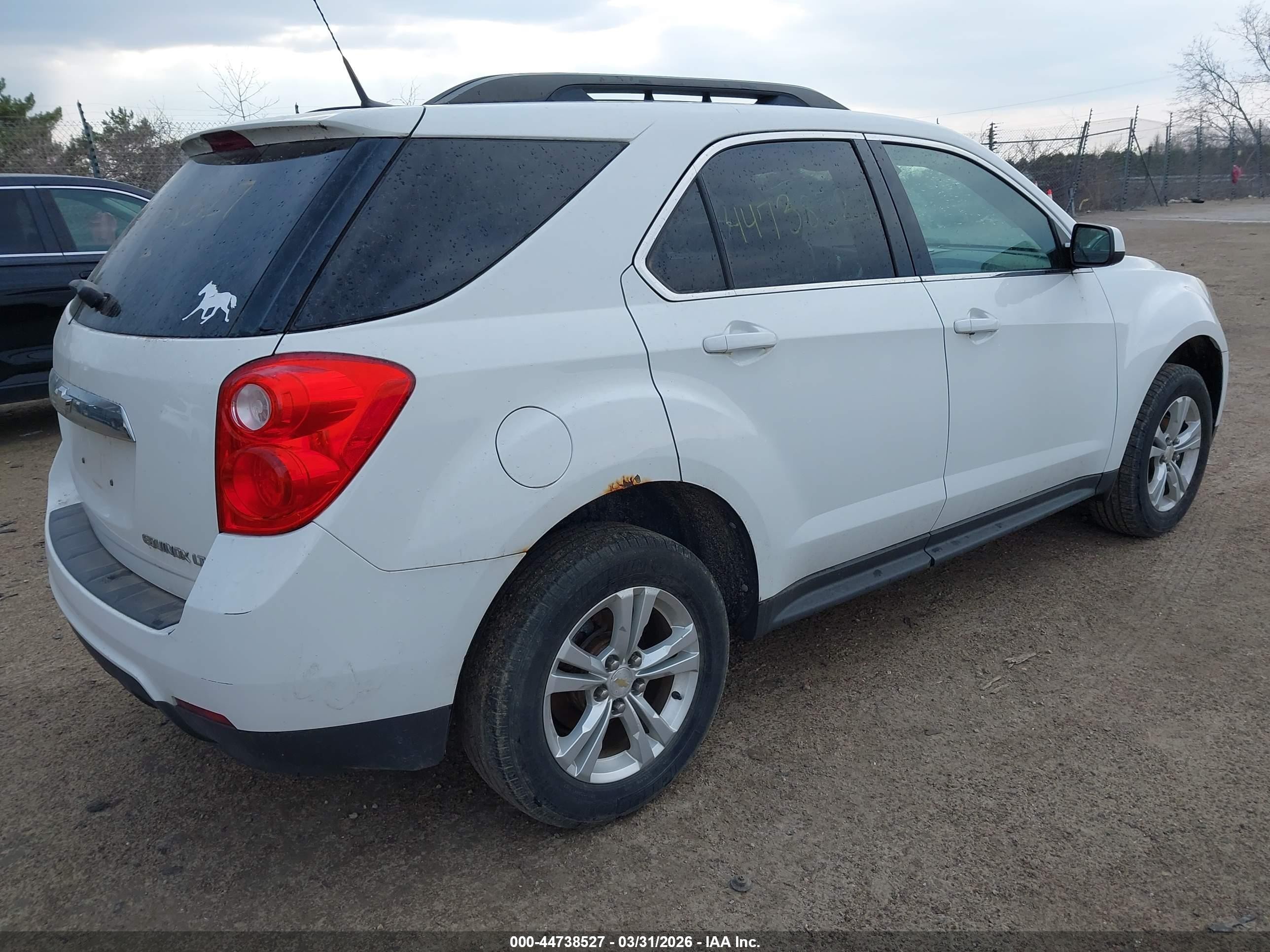 2011 Chevrolet Equinox 1lt White vin: 2CNFLEEC9B6340870