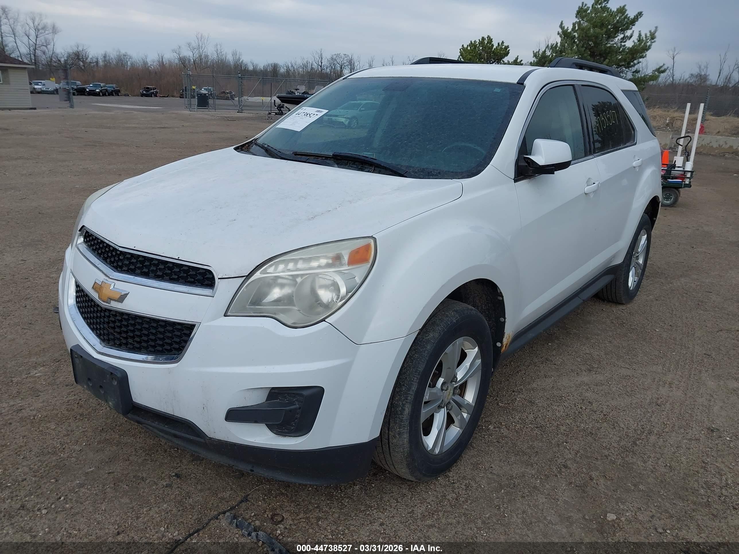 2011 Chevrolet Equinox 1lt White vin: 2CNFLEEC9B6340870