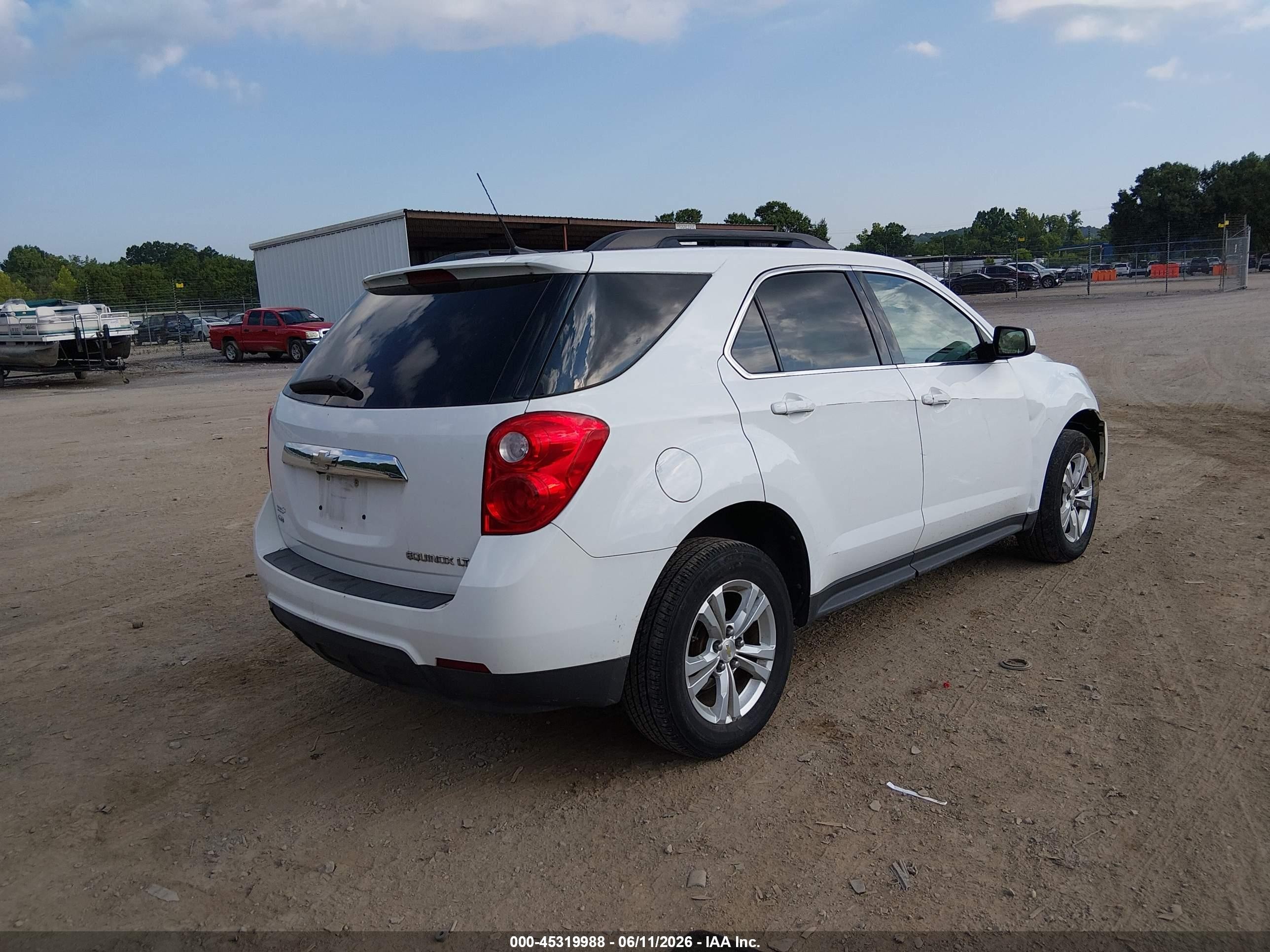 2011 Chevrolet Equinox 1lt White vin: 2CNFLEEC9B6461320