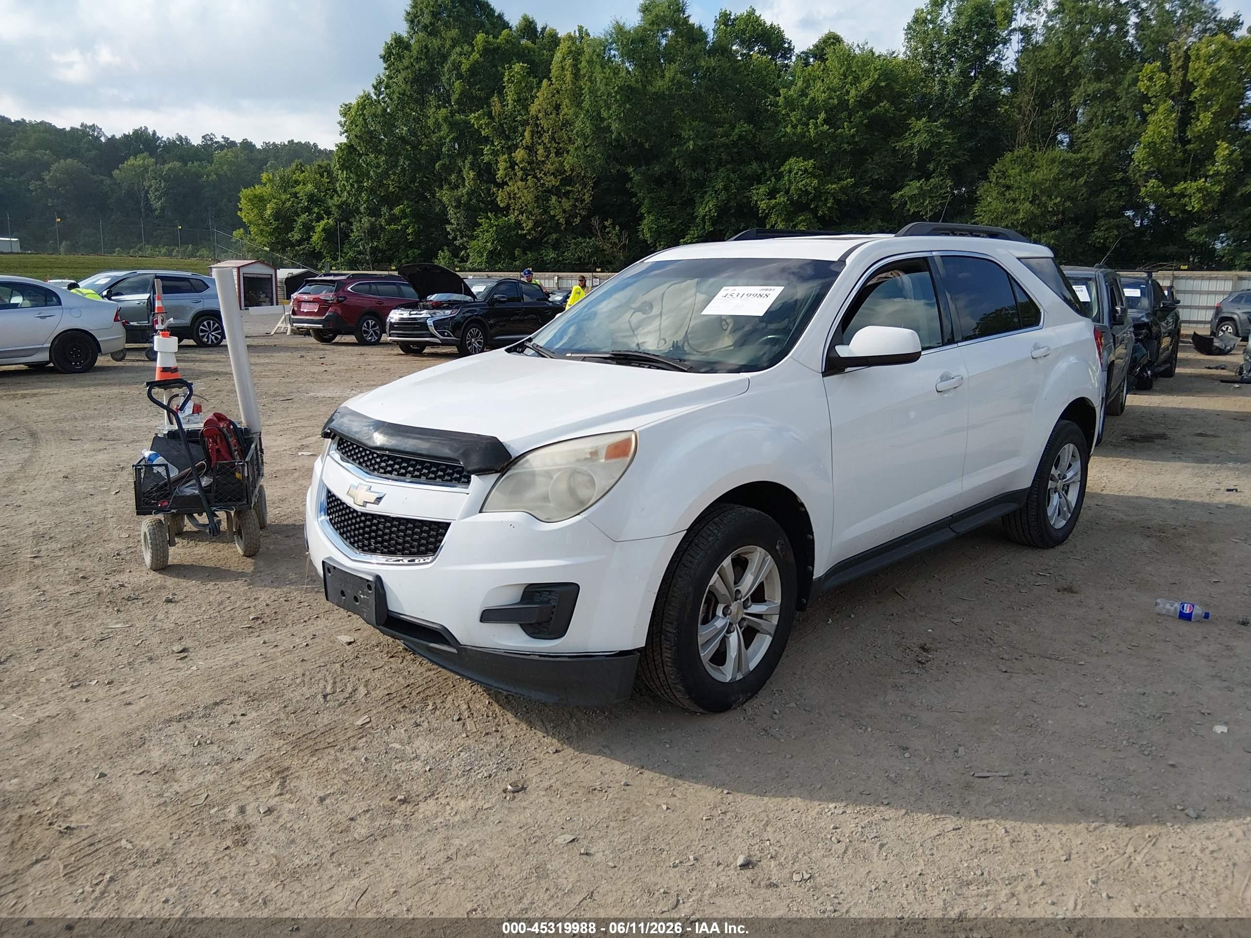 2011 Chevrolet Equinox 1lt White vin: 2CNFLEEC9B6461320