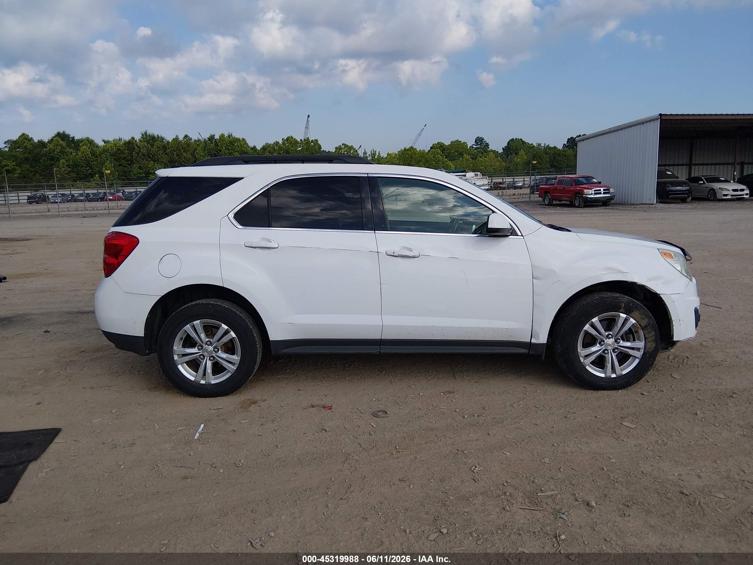 2011 Chevrolet Equinox 1lt White vin: 2CNFLEEC9B6461320