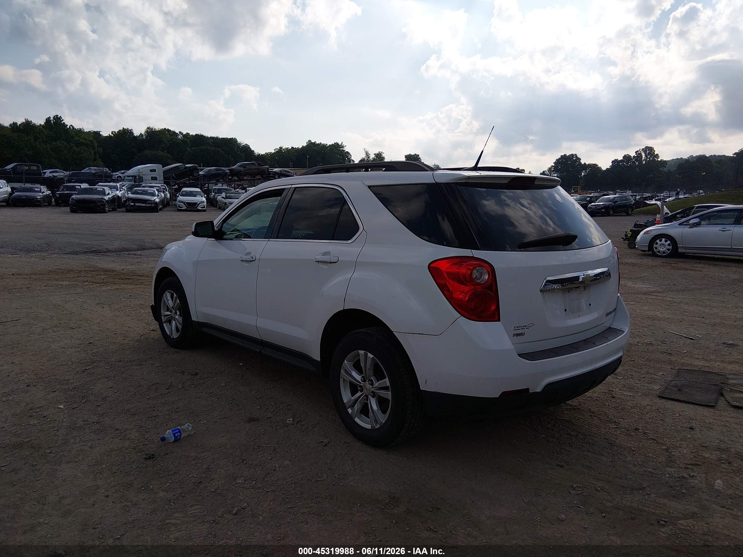 2011 Chevrolet Equinox 1lt White vin: 2CNFLEEC9B6461320