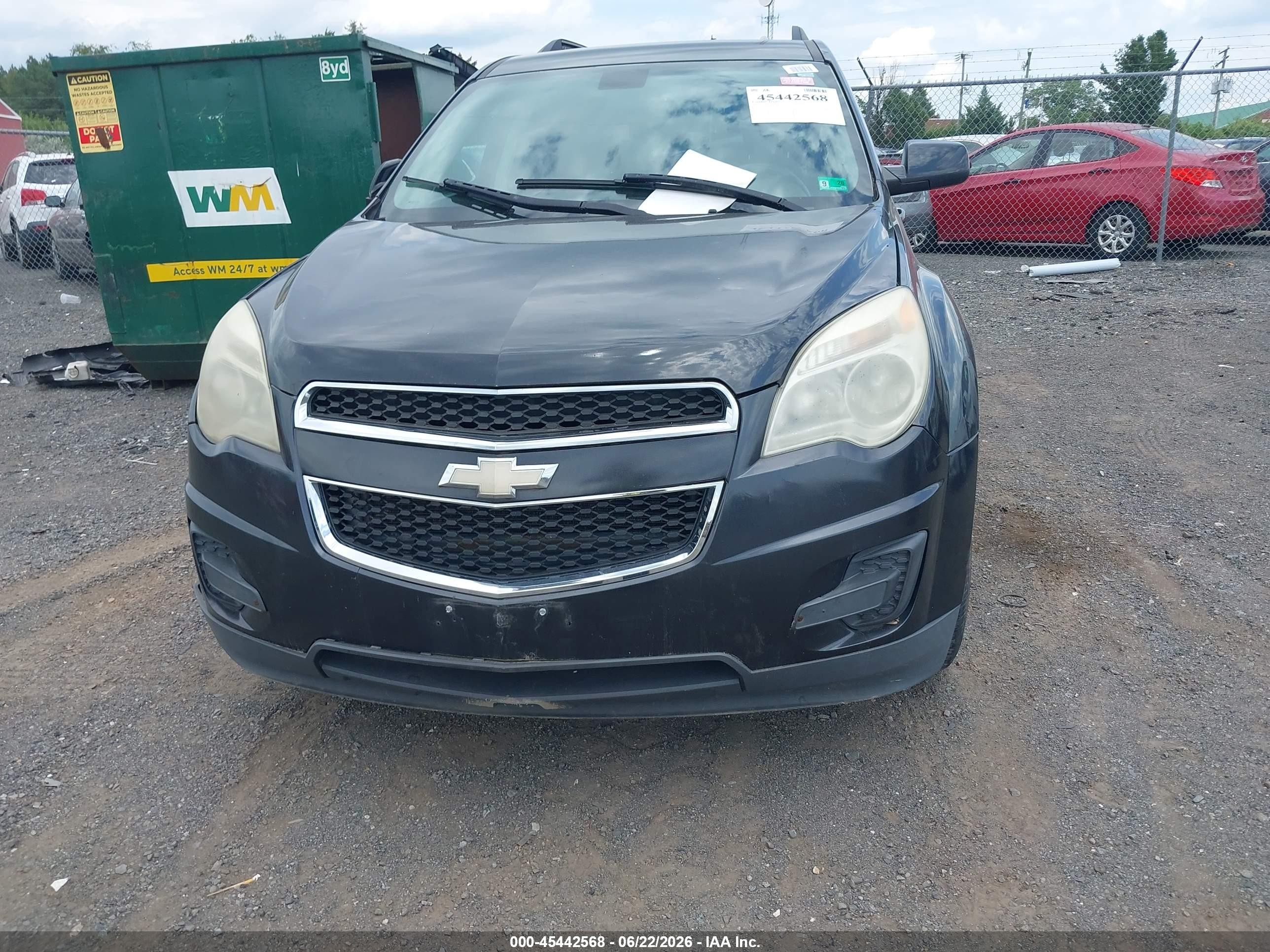 2011 Chevrolet Equinox Lt W/1lt Black vin: 2CNFLEEC9B6462788