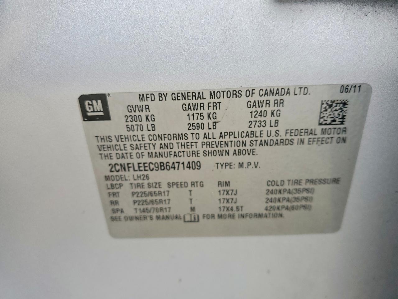 2011 Chevrolet Equinox Lt Серебряный vin: 2CNFLEEC9B6471409