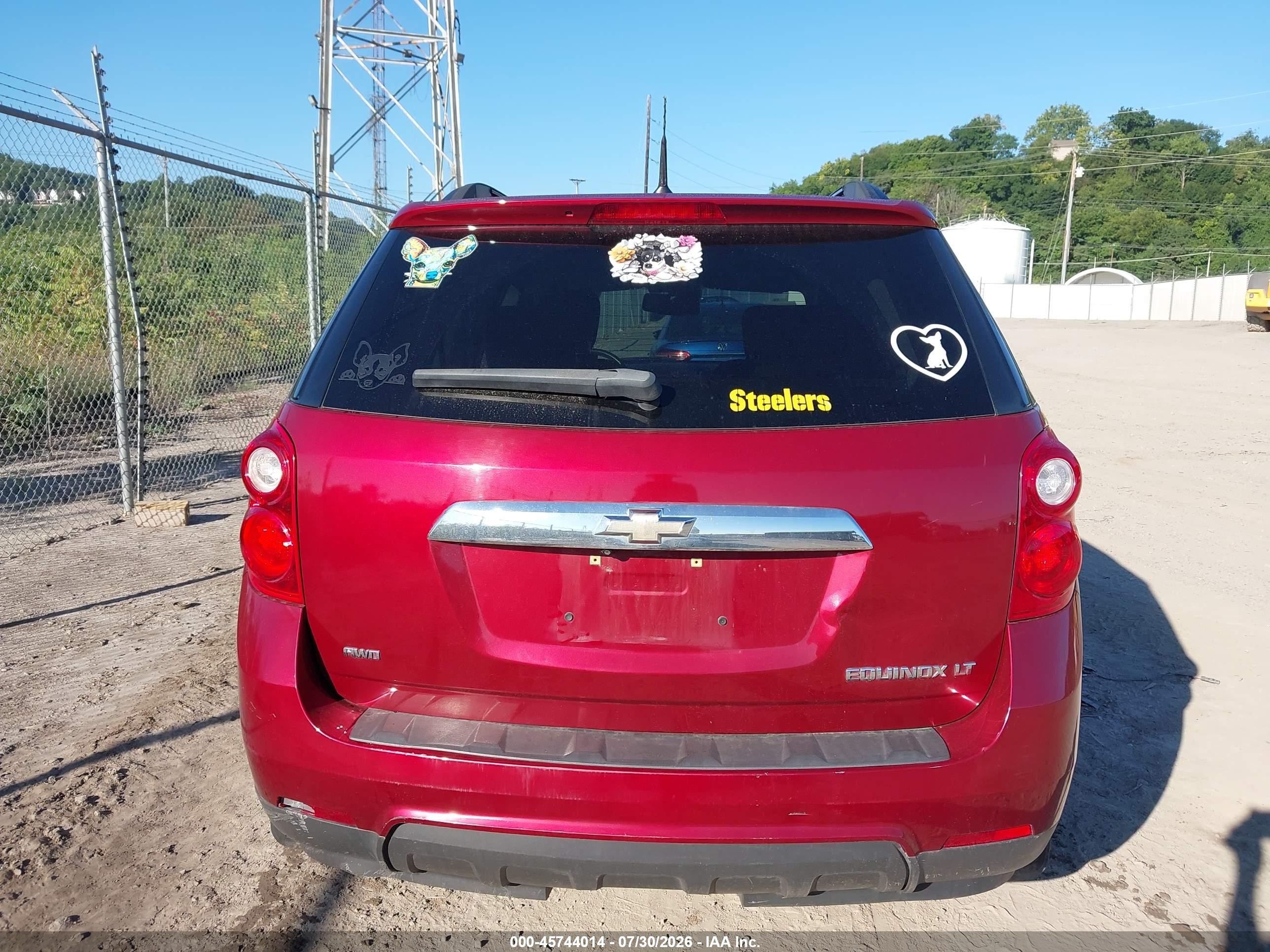 2011 Chevrolet Equinox Lt W/1lt Red vin: 2CNFLEECXB6220026