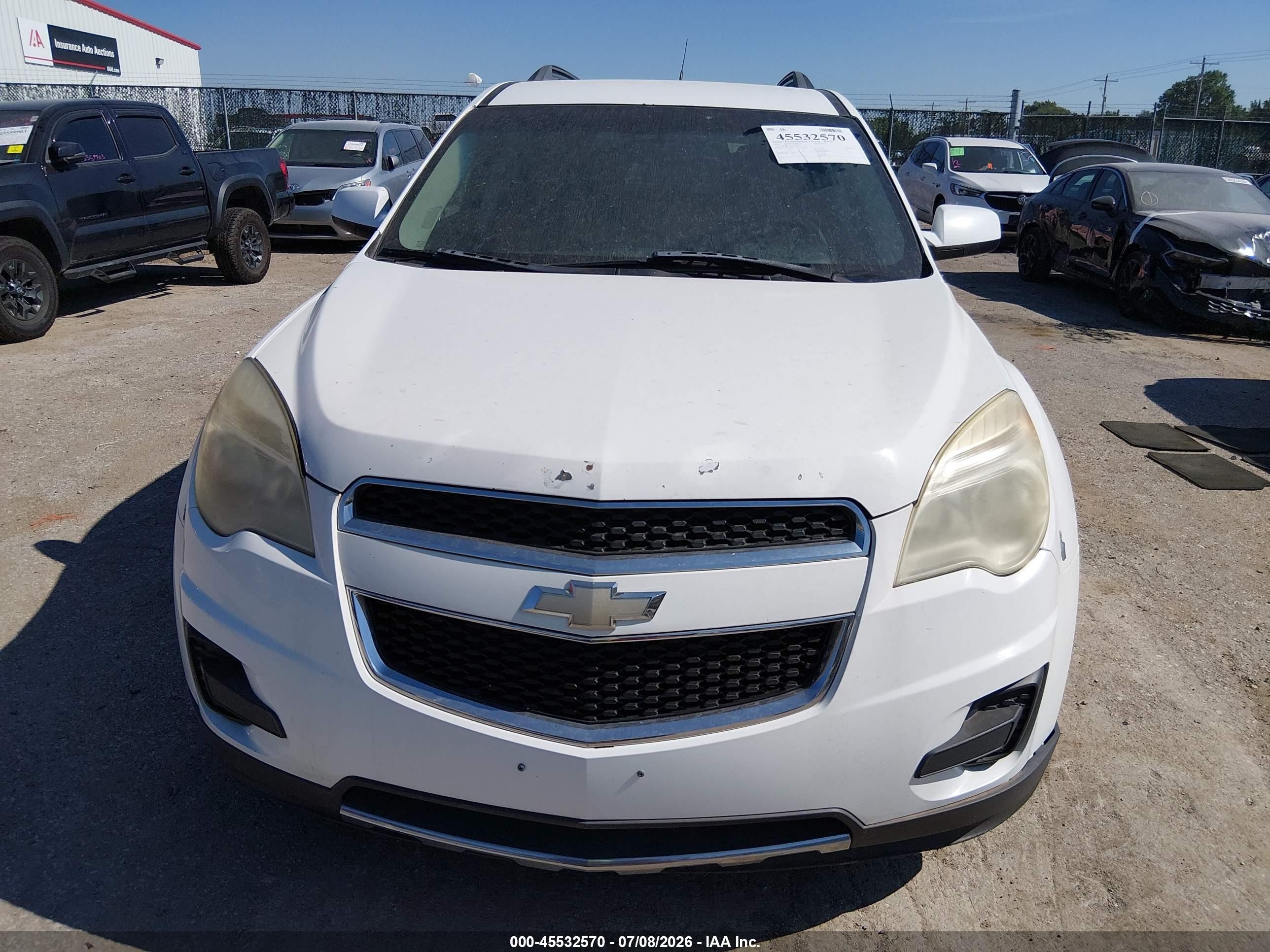 2010 Chevrolet Equinox Lt White vin: 2CNFLEEW3A6347127