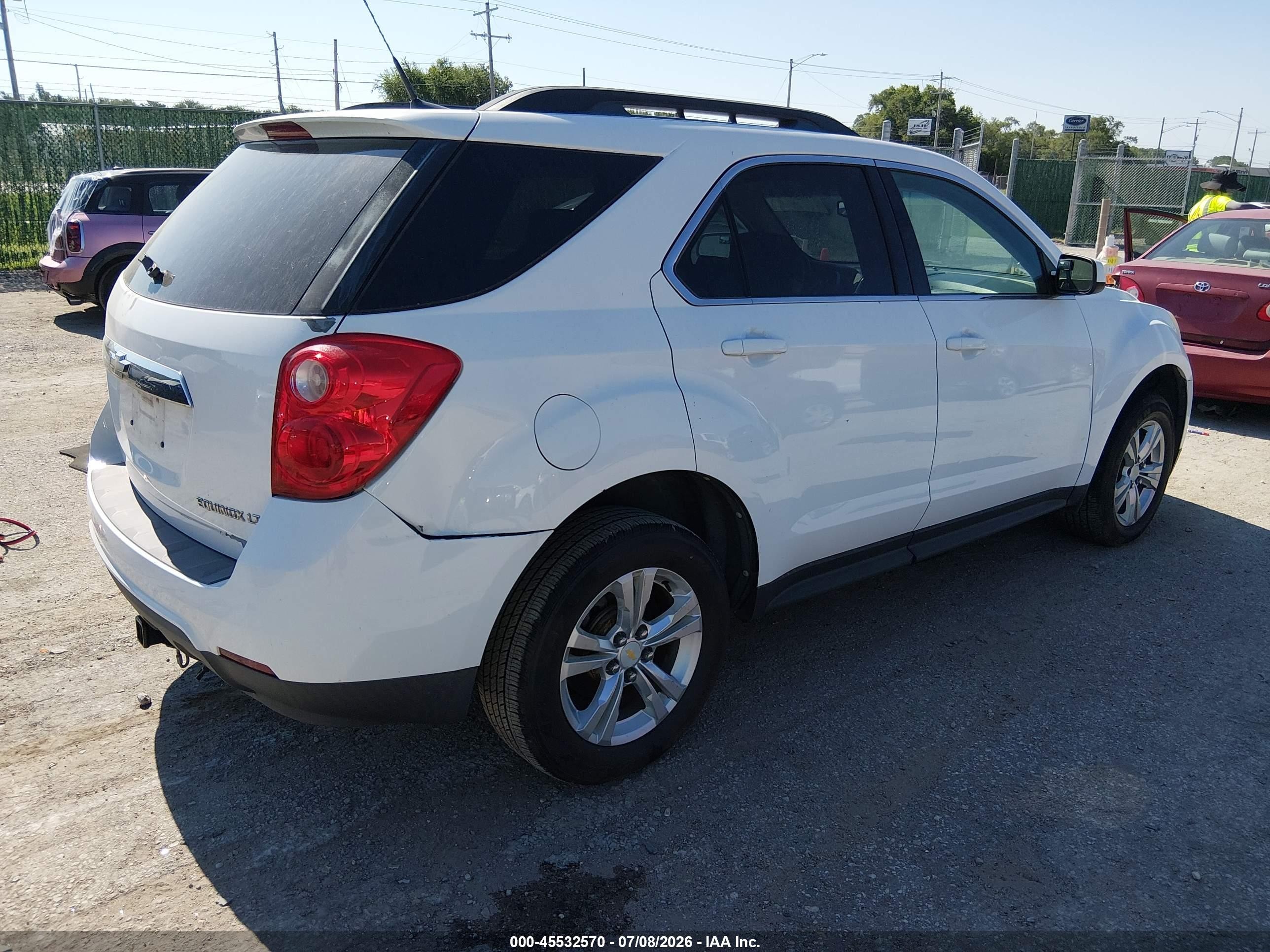 2010 Chevrolet Equinox Lt White vin: 2CNFLEEW3A6347127