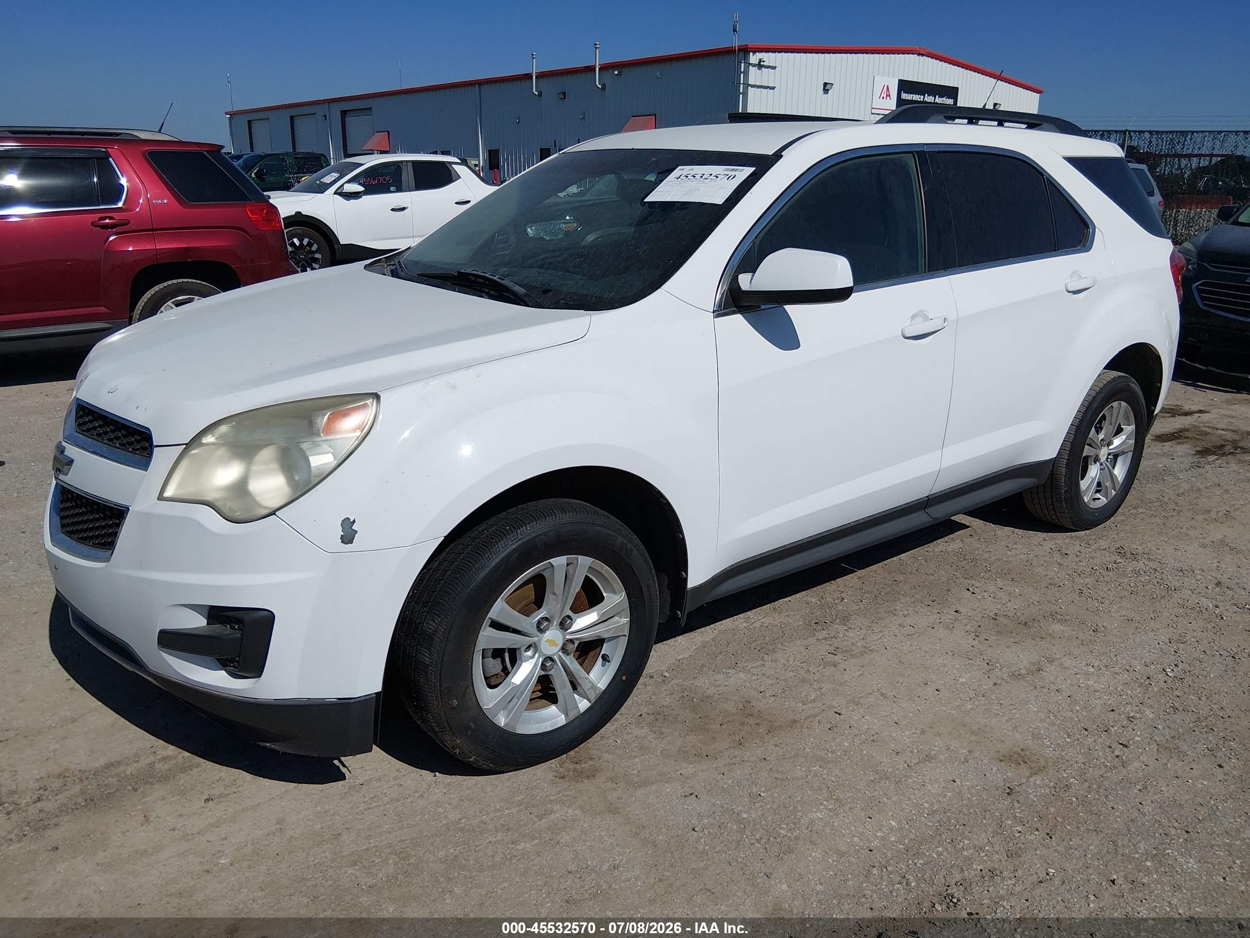 2010 Chevrolet Equinox Lt White vin: 2CNFLEEW3A6347127