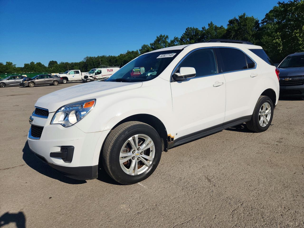 2010 Chevrolet Equinox Lt White vin: 2CNFLEEW5A6220458