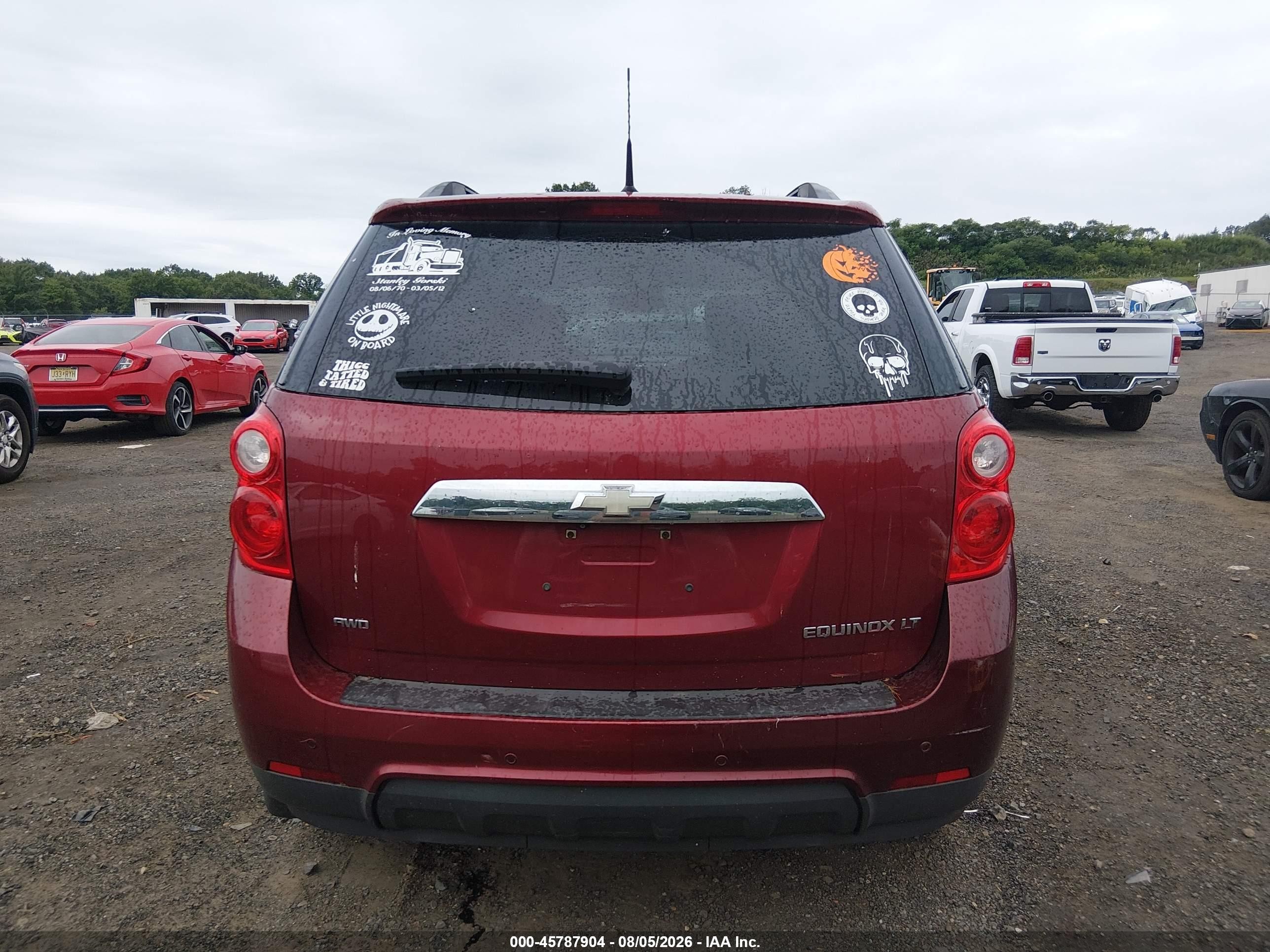 2010 Chevrolet Equinox Lt Red vin: 2CNFLEEW7A6225595