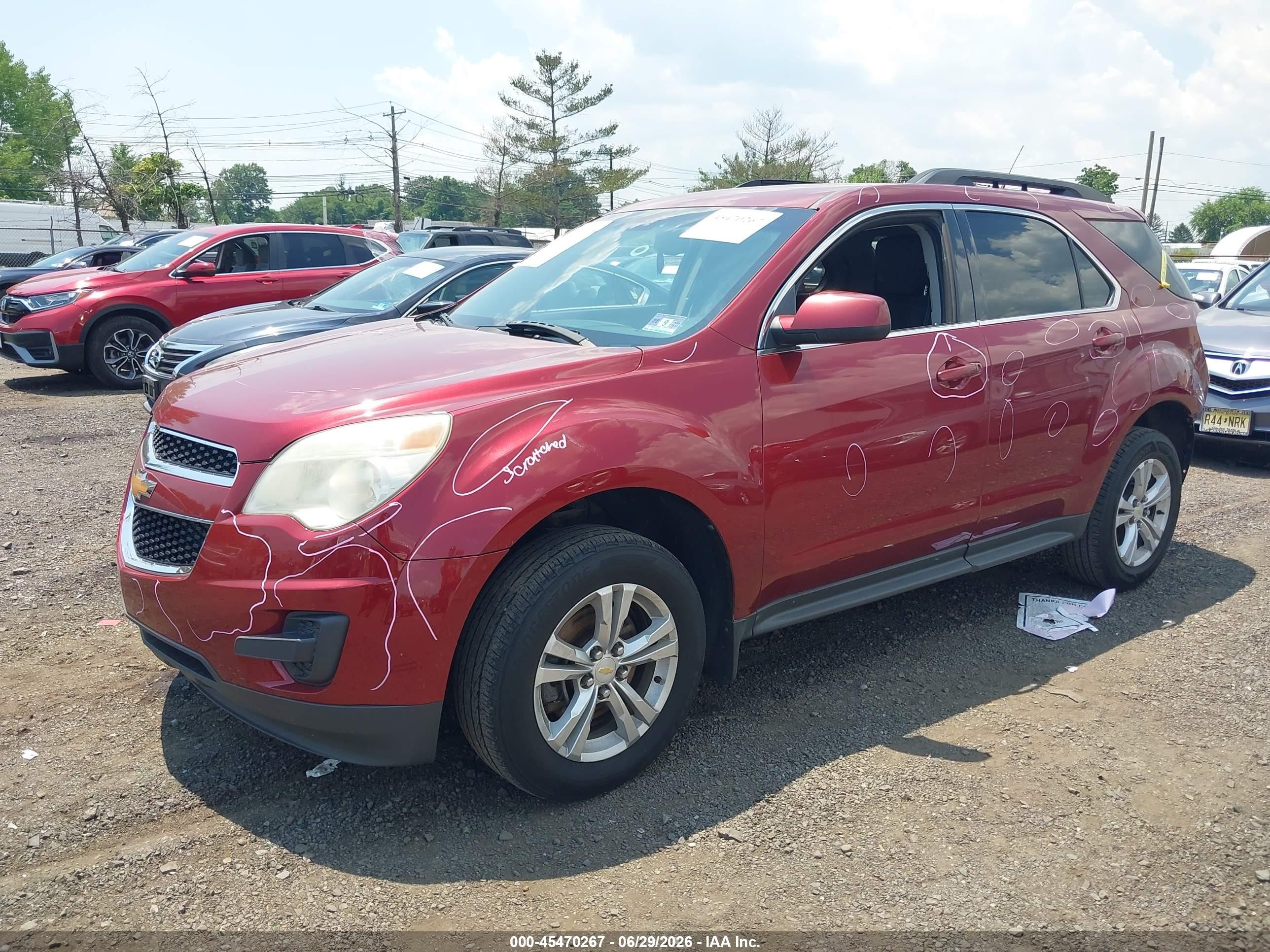 2010 Chevrolet Equinox Lt Красный vin: 2CNFLEEW9A6343244