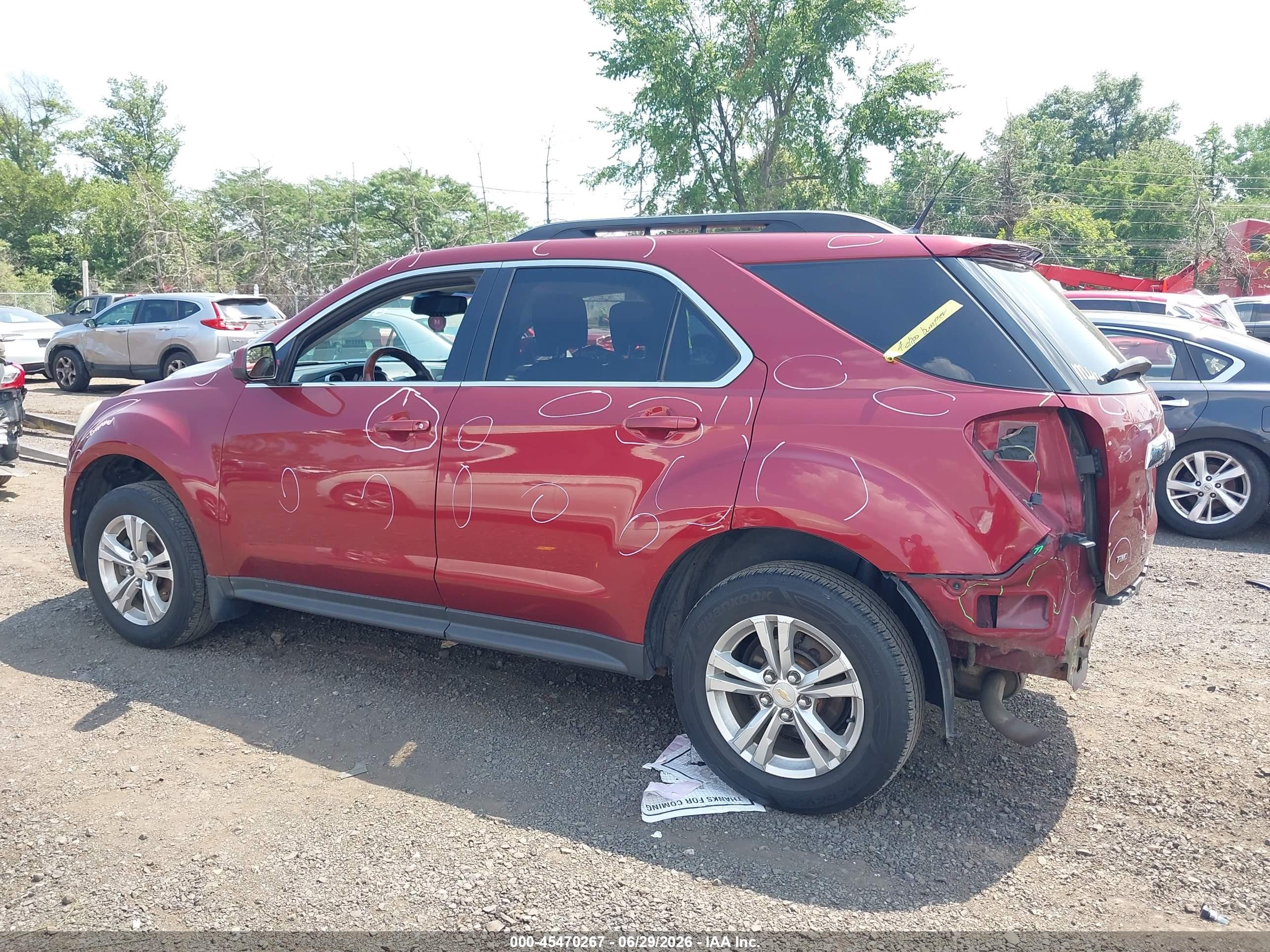 2010 Chevrolet Equinox Lt Красный vin: 2CNFLEEW9A6343244