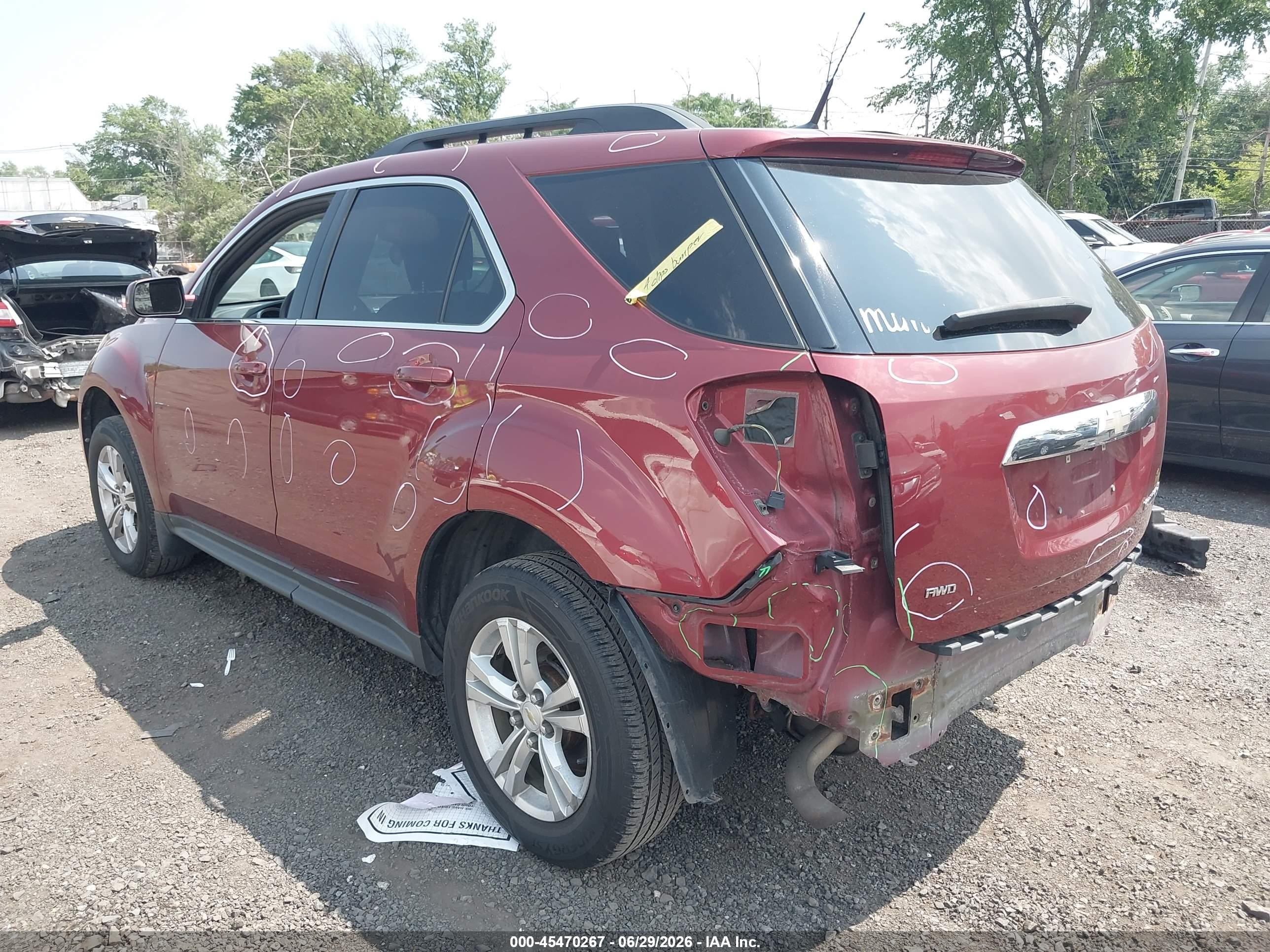 2010 Chevrolet Equinox Lt Красный vin: 2CNFLEEW9A6343244