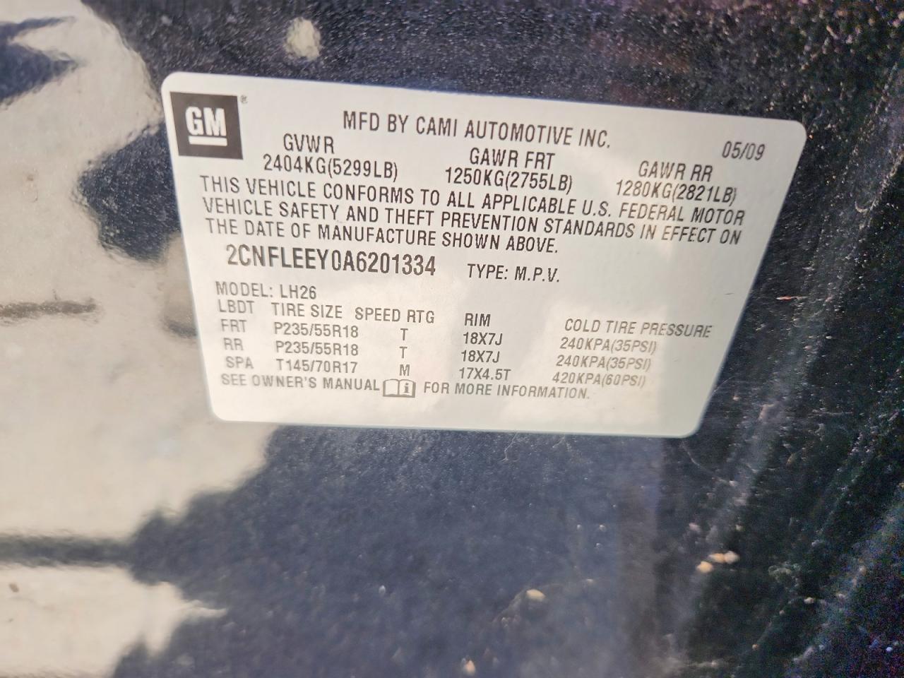 2010 Chevrolet Equinox Lt Черный vin: 2CNFLEEY0A6201334
