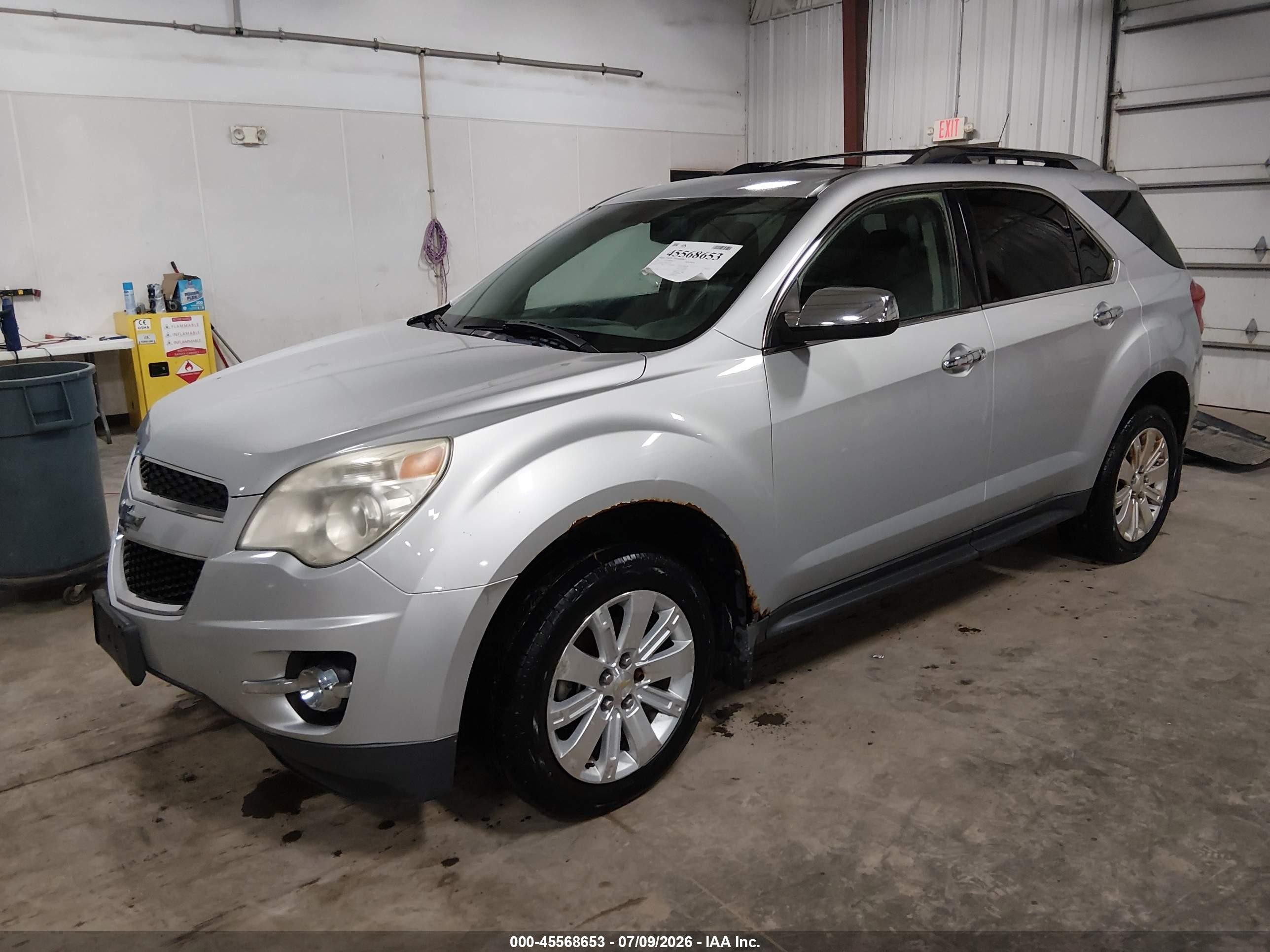 2011 Chevrolet Equinox Ltz Серебряный vin: 2CNFLFE50B6466154