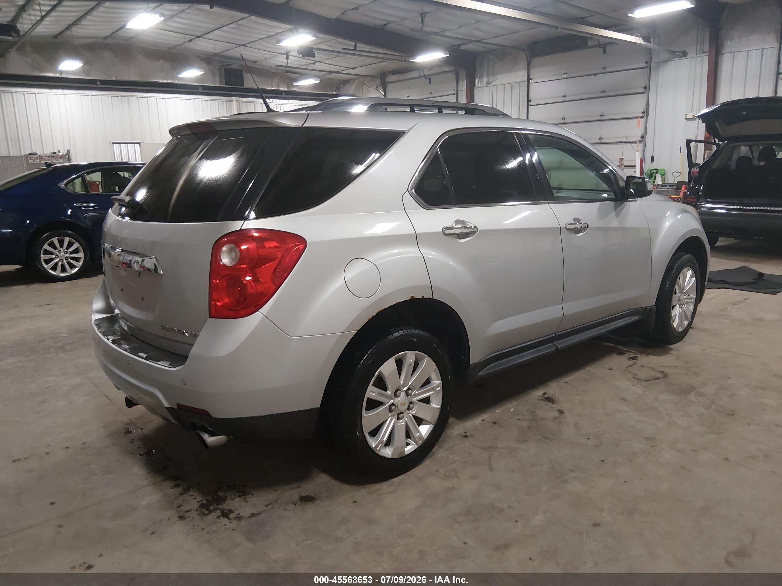 2011 Chevrolet Equinox Ltz Серебряный vin: 2CNFLFE50B6466154