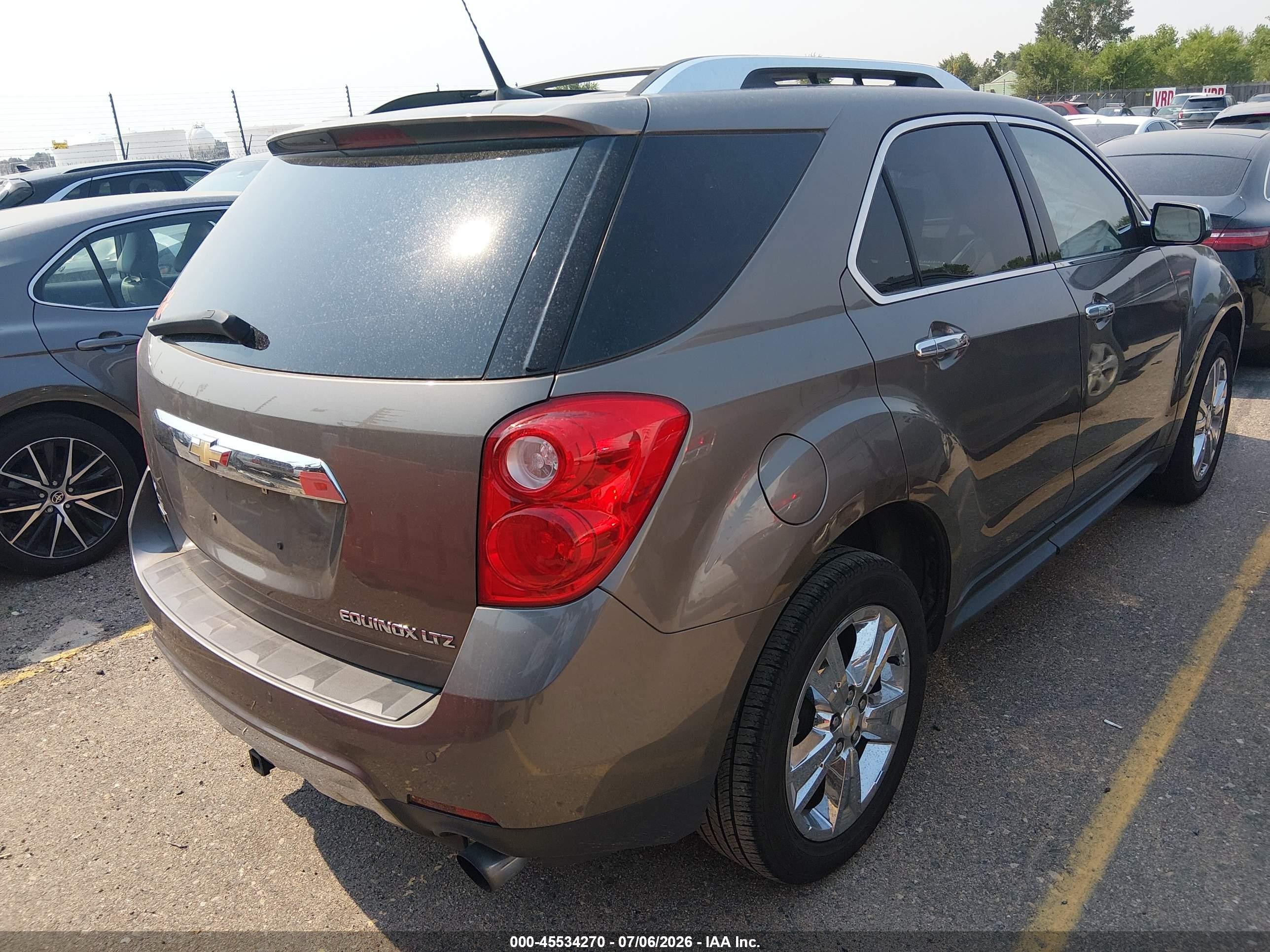 2011 Chevrolet Equinox Ltz Pewter vin: 2CNFLFE53B6316605