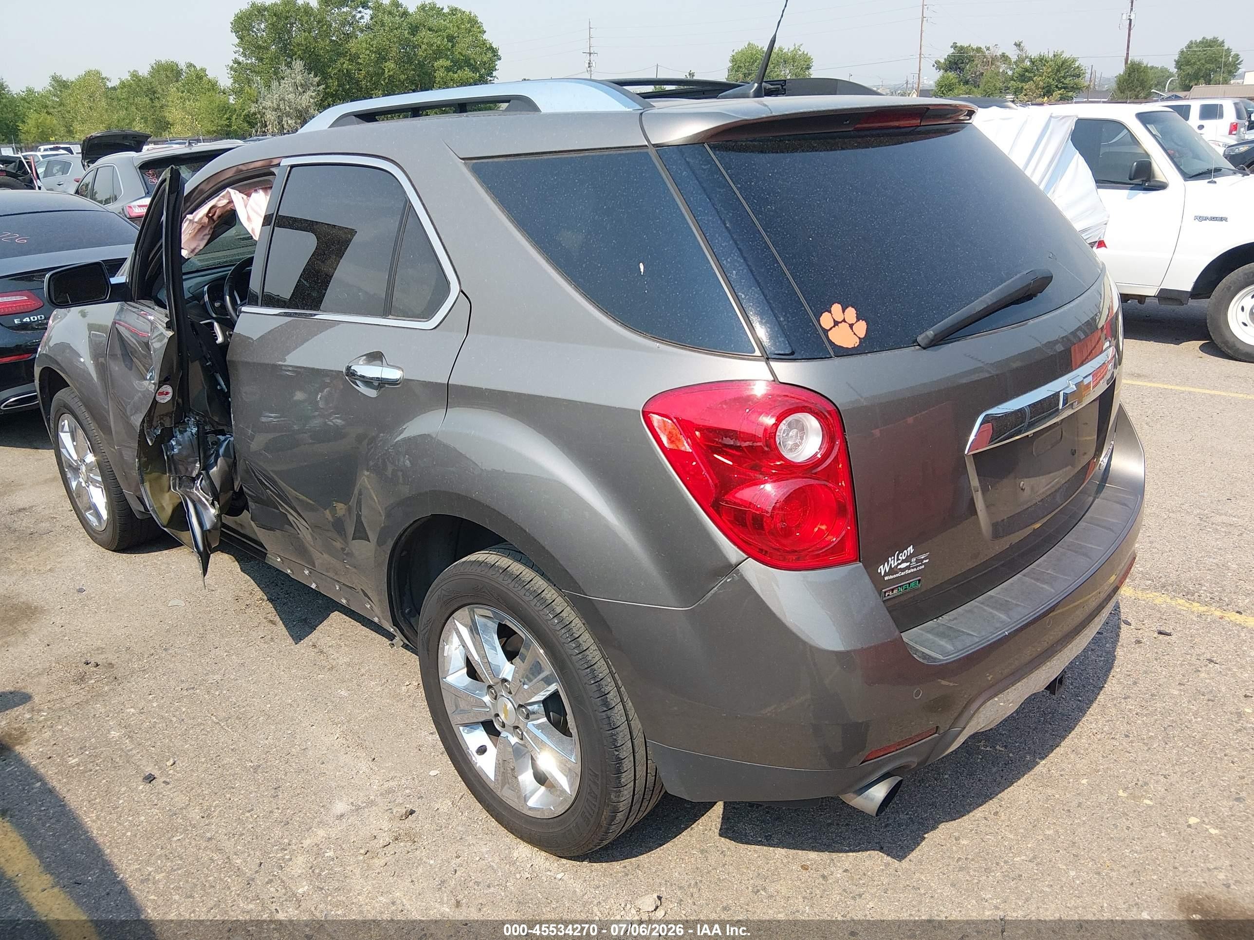 2011 Chevrolet Equinox Ltz Pewter vin: 2CNFLFE53B6316605