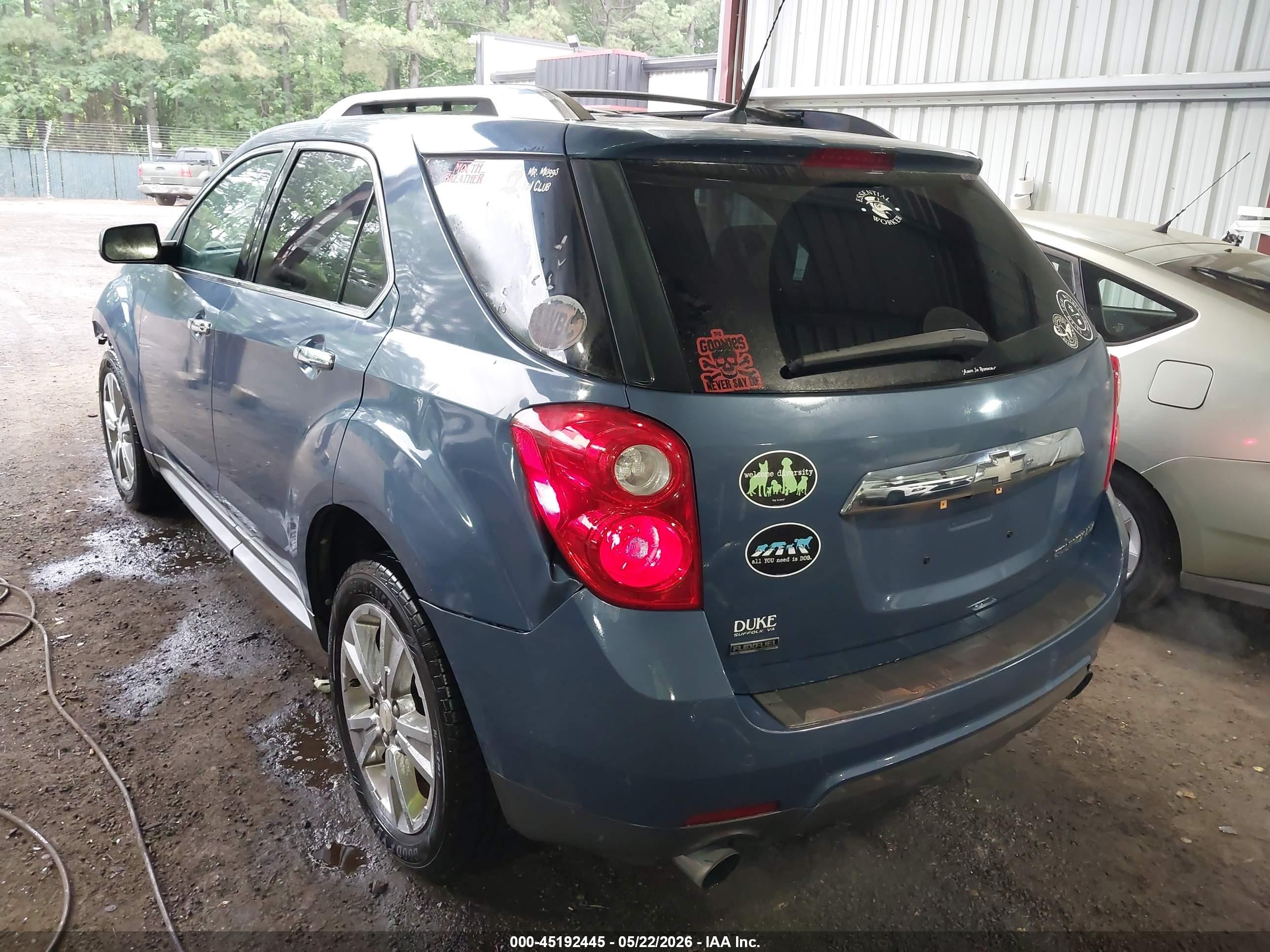 2011 Chevrolet Equinox Ltz Blue vin: 2CNFLFE53B6474071