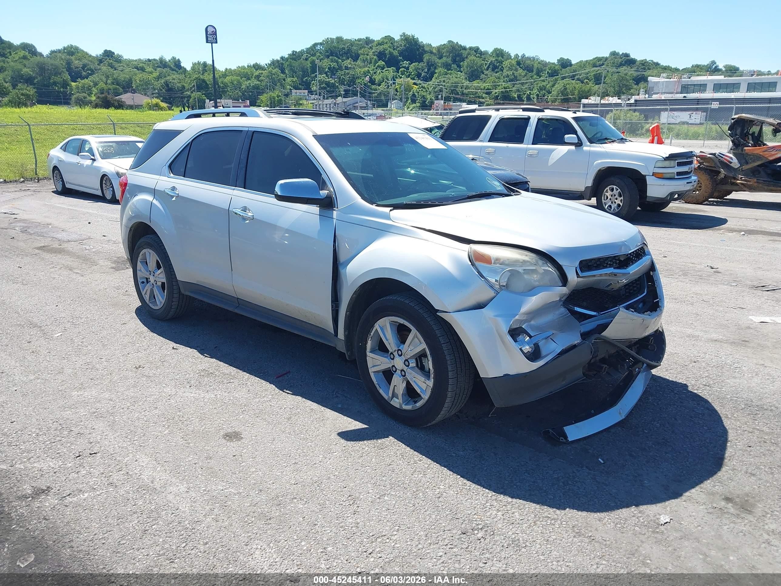 2011 Chevrolet Equinox Ltz Silver vin: 2CNFLFE55B6275295