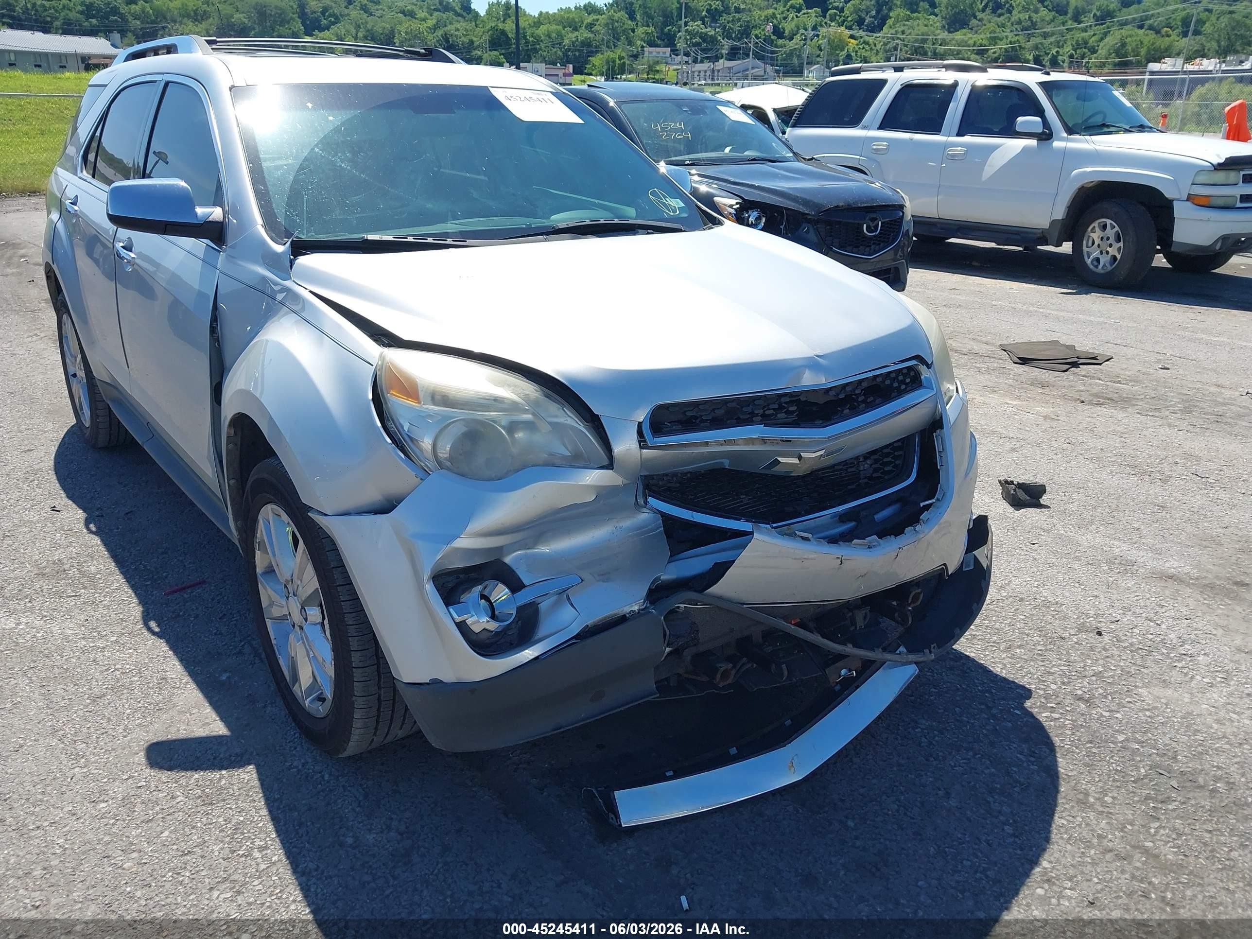 2011 Chevrolet Equinox Ltz Silver vin: 2CNFLFE55B6275295