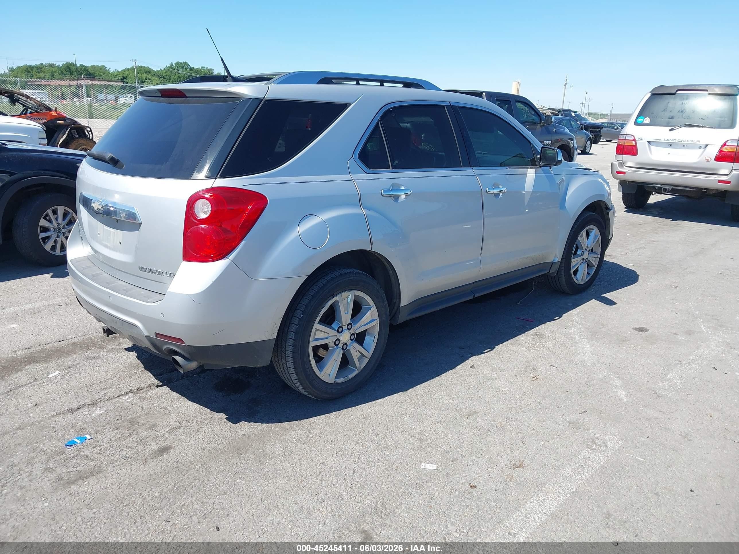 2011 Chevrolet Equinox Ltz Silver vin: 2CNFLFE55B6275295