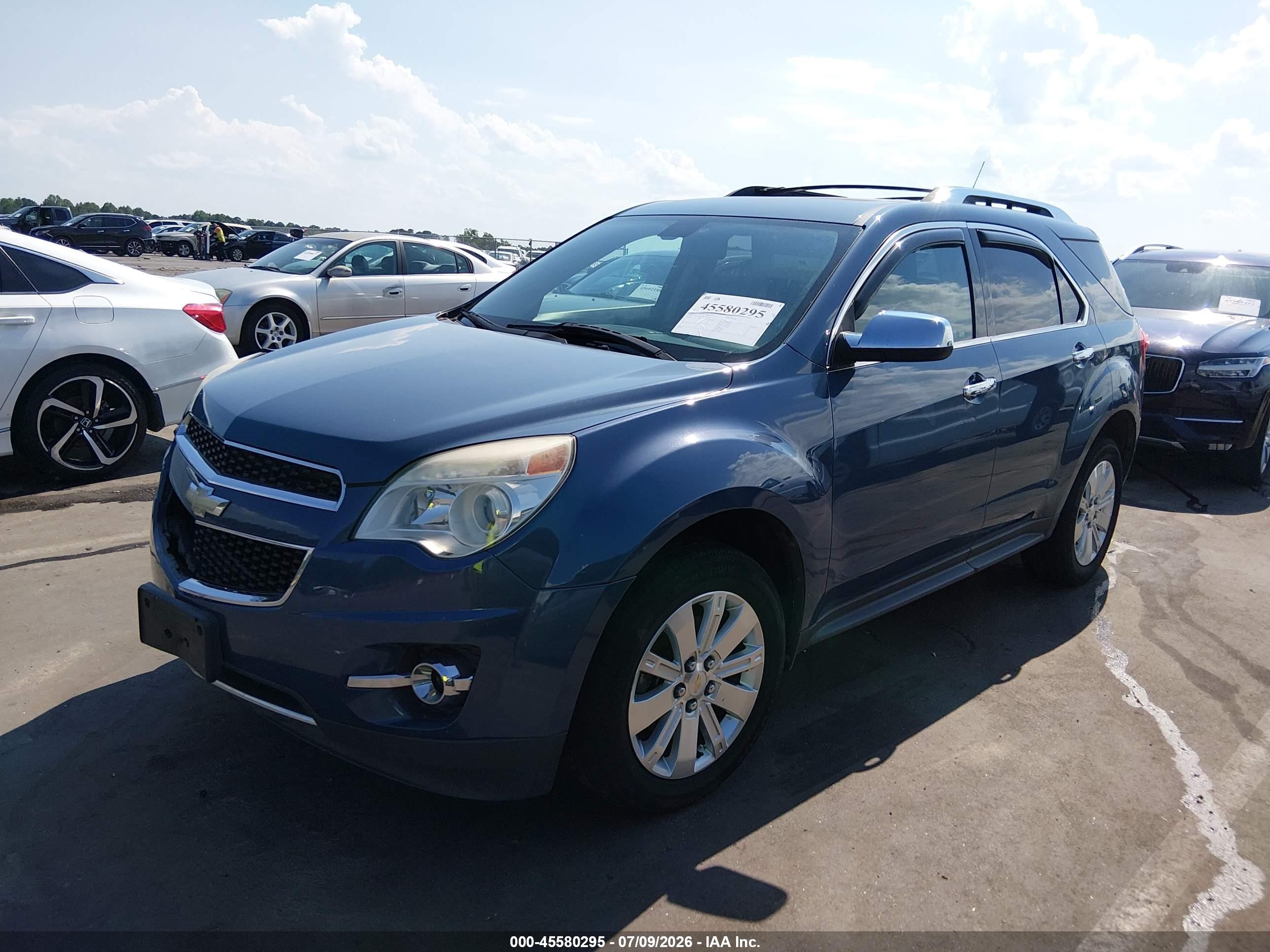 2011 Chevrolet Equinox Ltz Light Blue vin: 2CNFLFE56B6229460