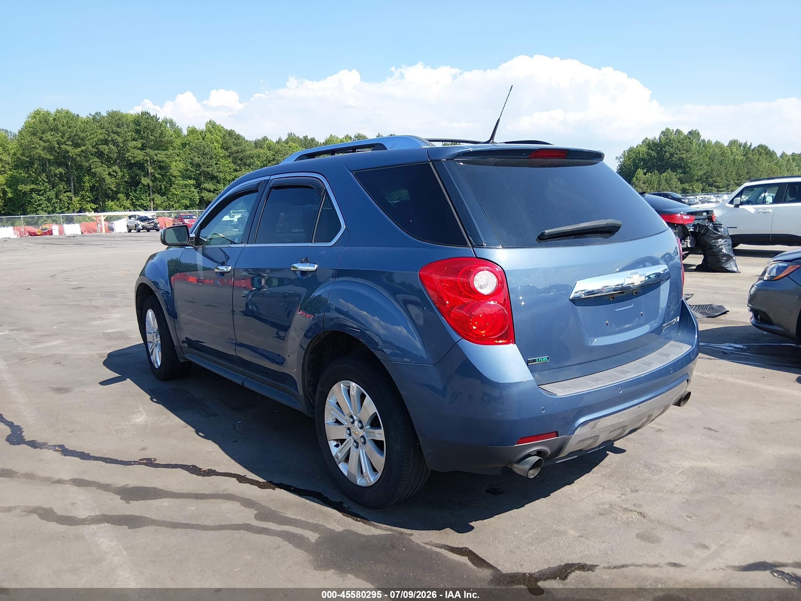 2011 Chevrolet Equinox Ltz Light Blue vin: 2CNFLFE56B6229460
