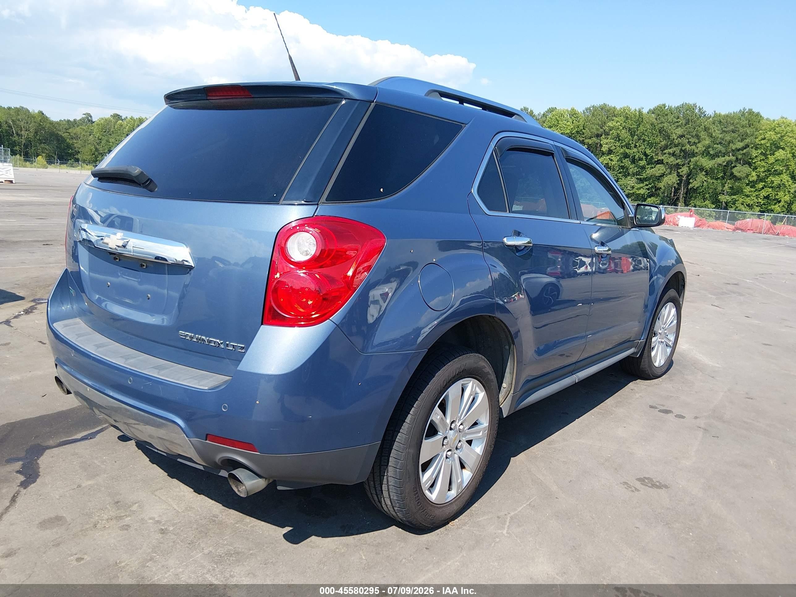 2011 Chevrolet Equinox Ltz Light Blue vin: 2CNFLFE56B6229460