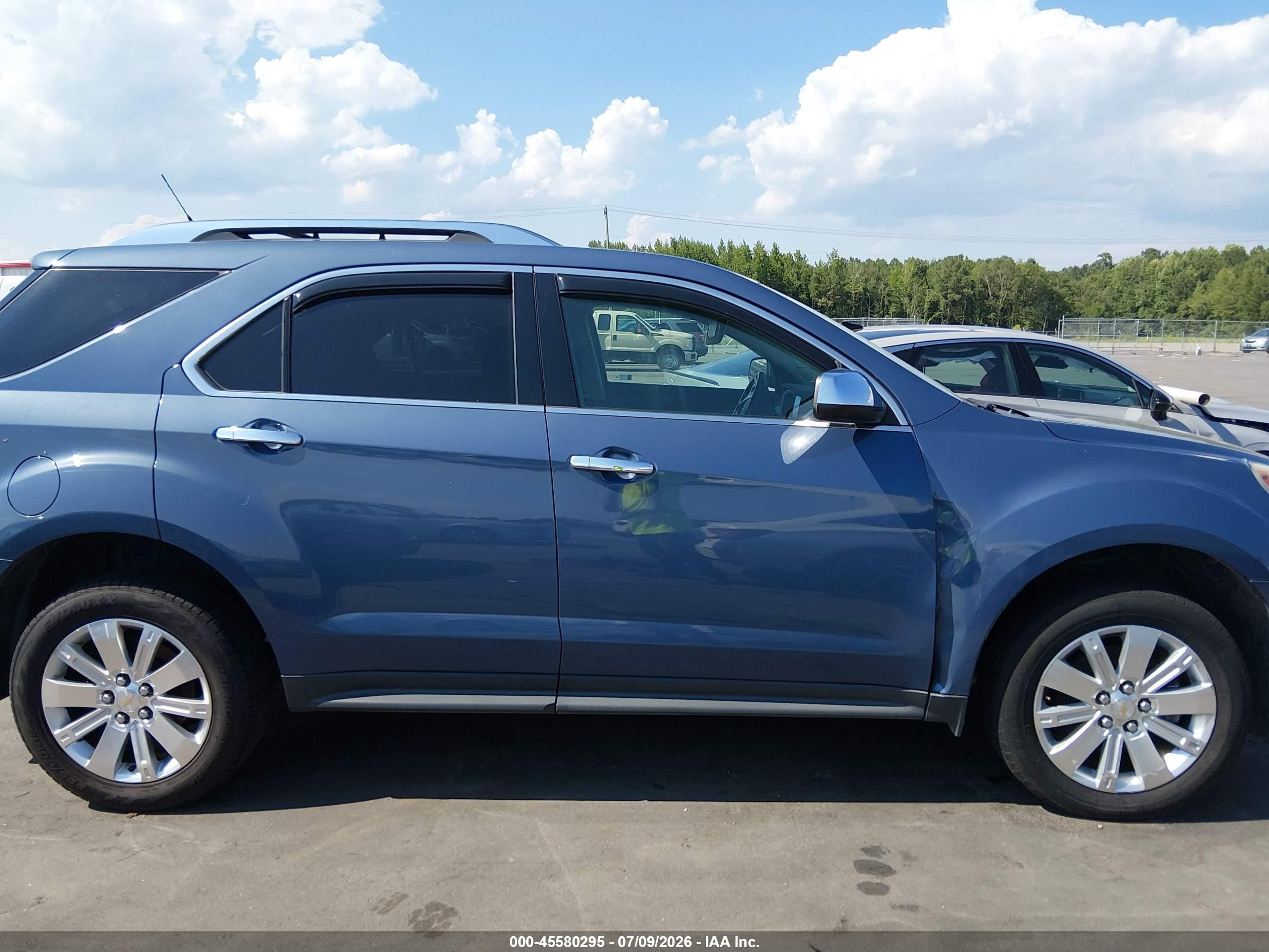 2011 Chevrolet Equinox Ltz Light Blue vin: 2CNFLFE56B6229460