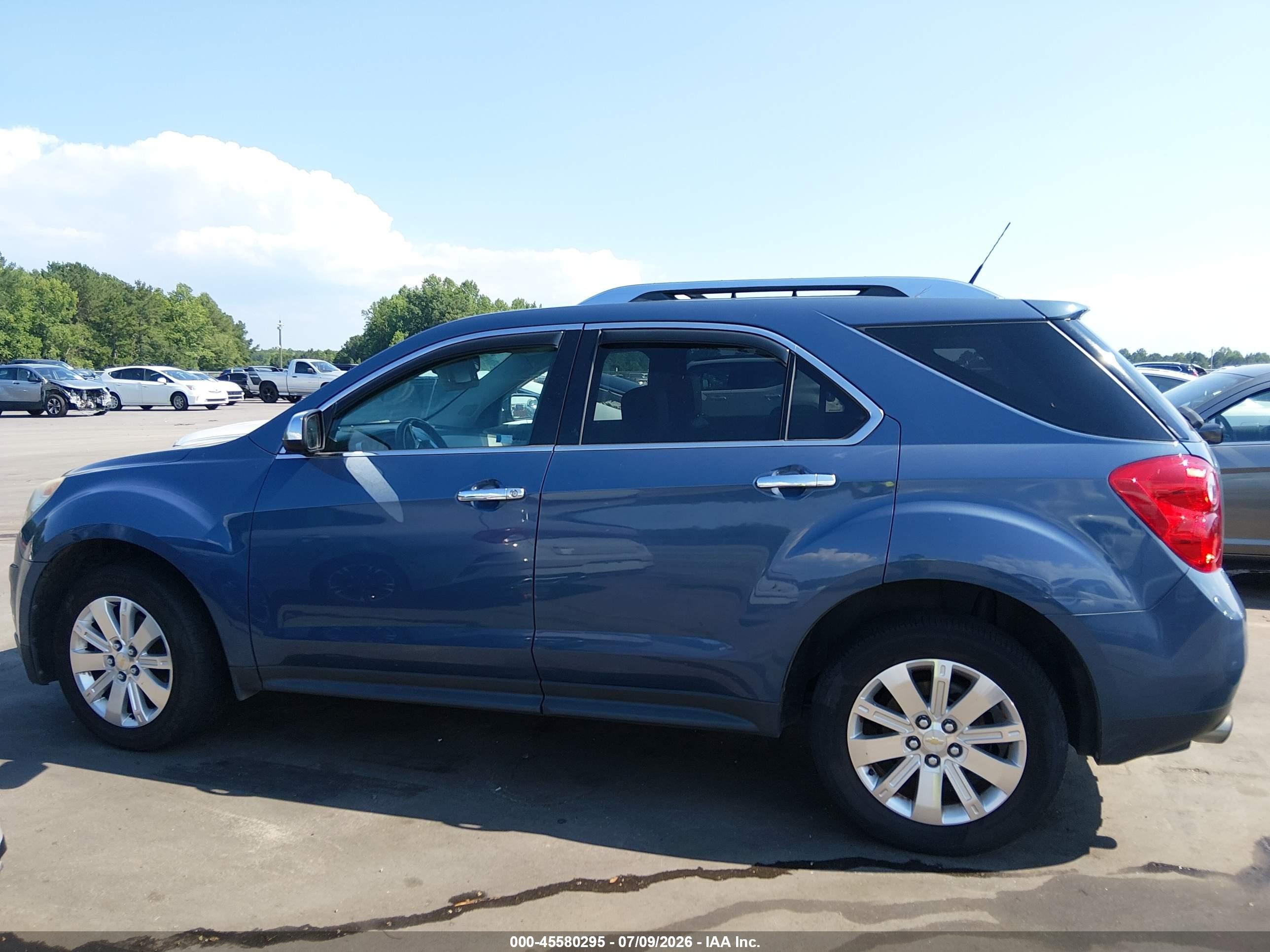 2011 Chevrolet Equinox Ltz Light Blue vin: 2CNFLFE56B6229460