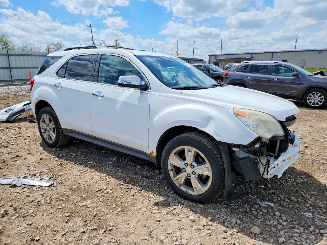 2011 Chevrolet Equinox Ltz White vin: 2CNFLFE58B6245739