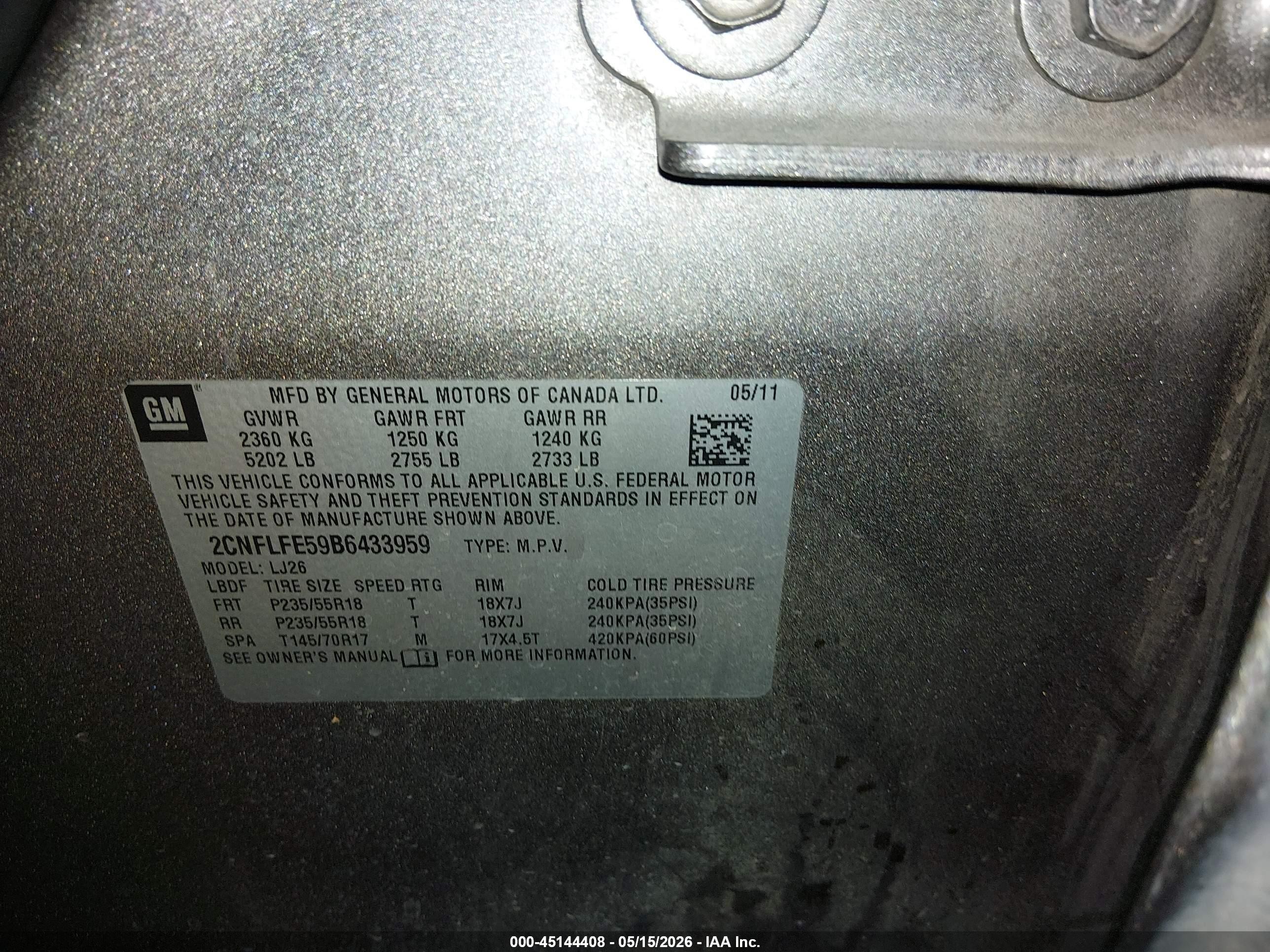 2011 Chevrolet Equinox Ltz Silver vin: 2CNFLFE59B6433959