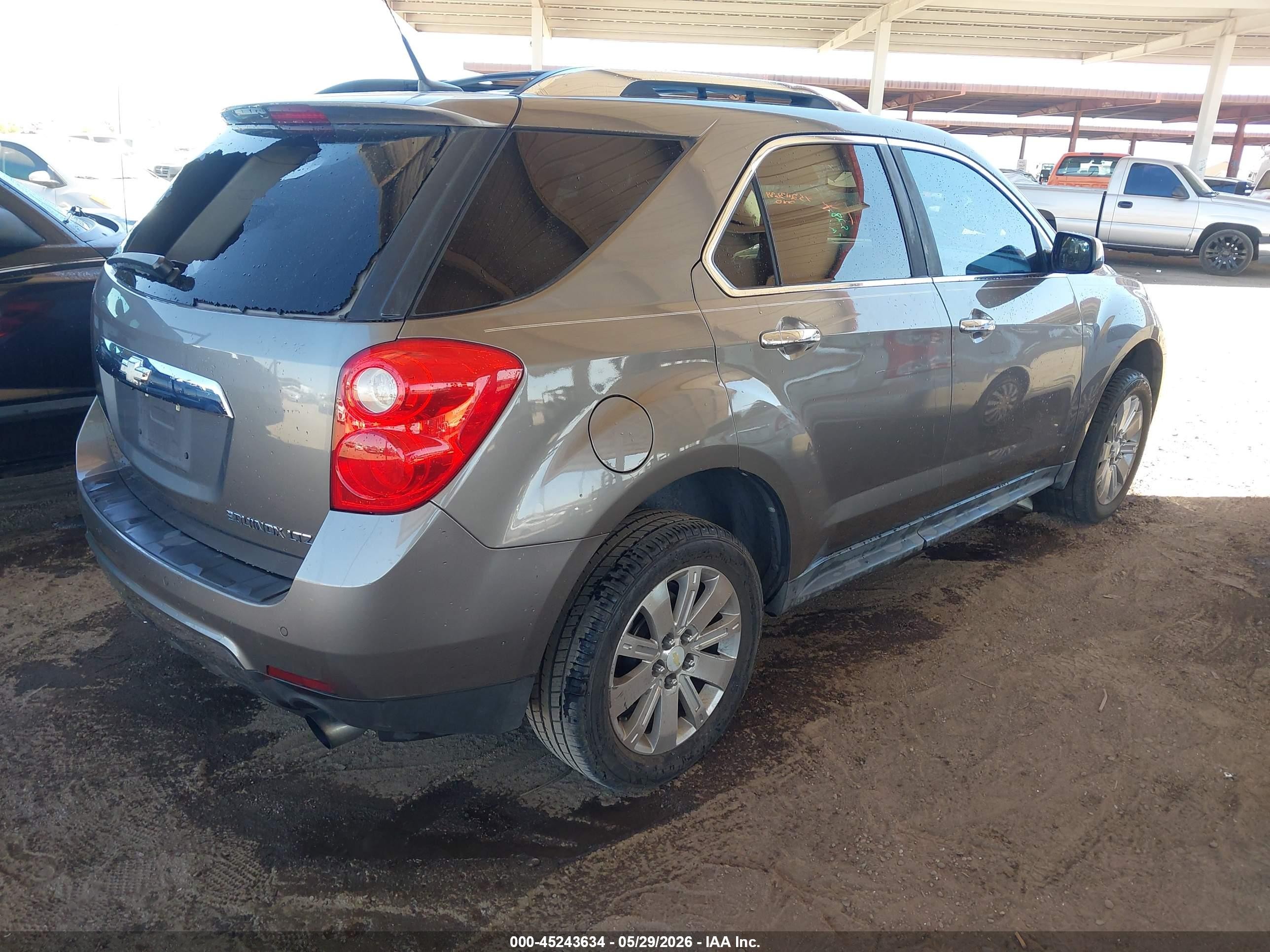 2010 Chevrolet Equinox Ltz Серебряный vin: 2CNFLFEY4A6215534