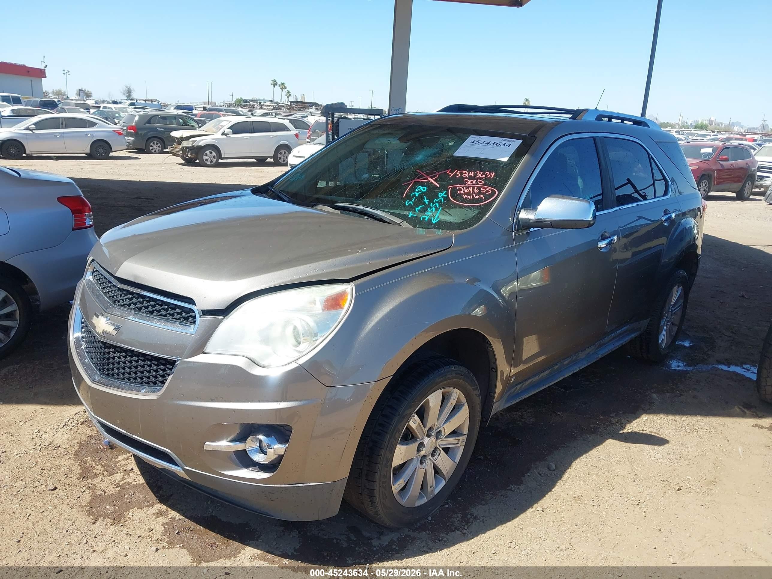 2010 Chevrolet Equinox Ltz Серебряный vin: 2CNFLFEY4A6215534
