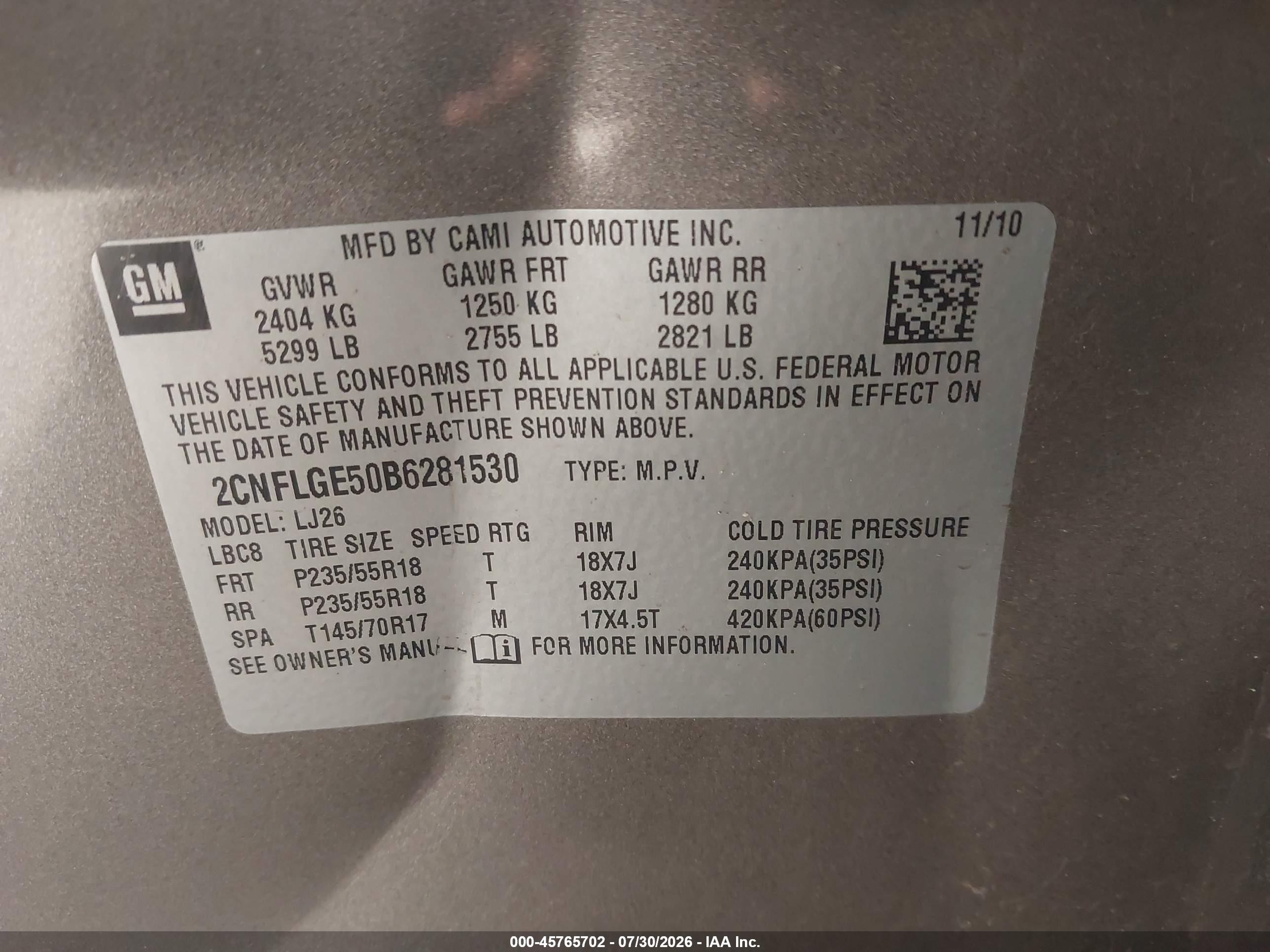 2011 Chevrolet Equinox Ltz Gray vin: 2CNFLGE50B6281530