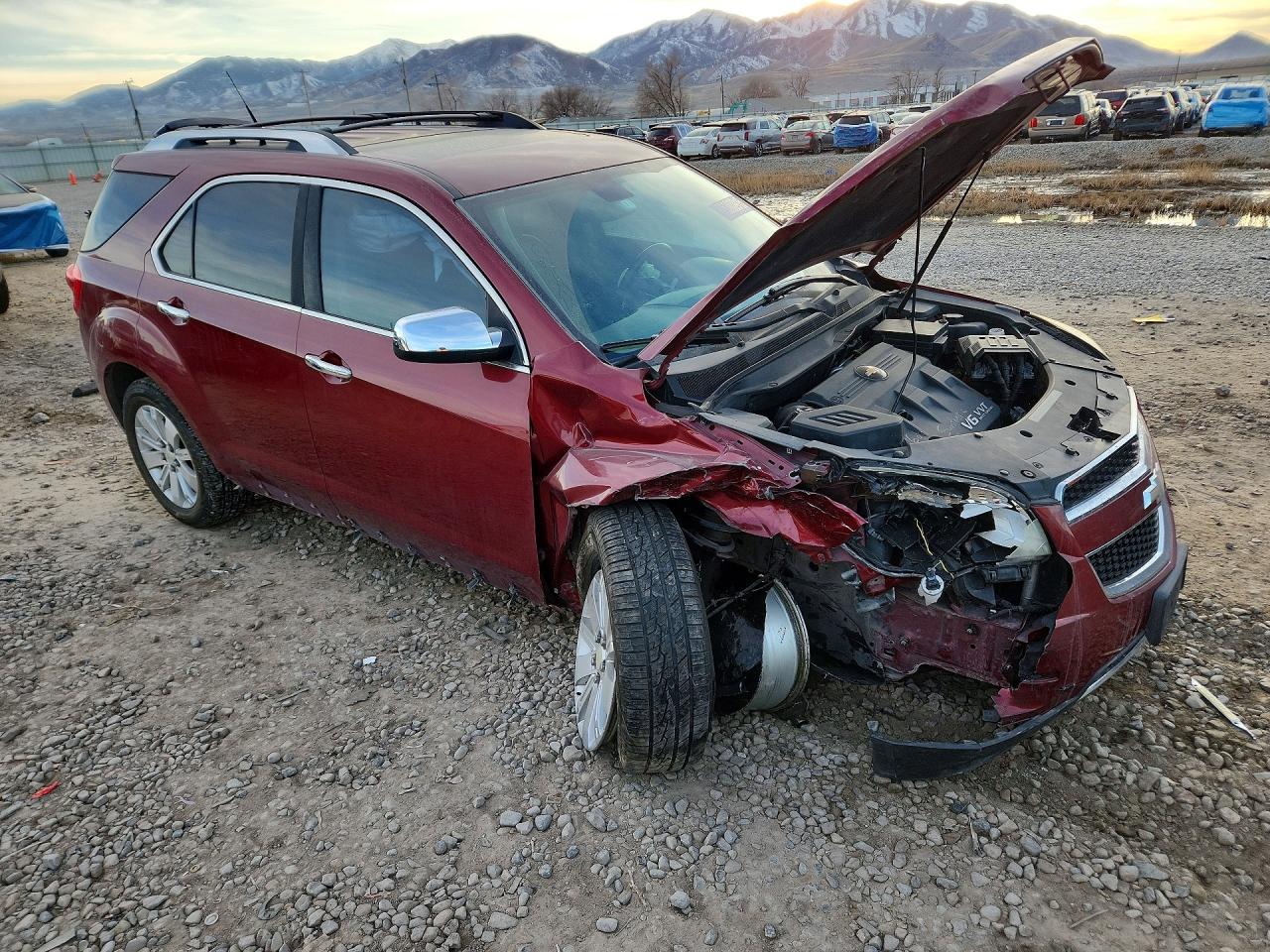 2011 Chevrolet Equinox Ltz Red vin: 2CNFLGE52B6219529