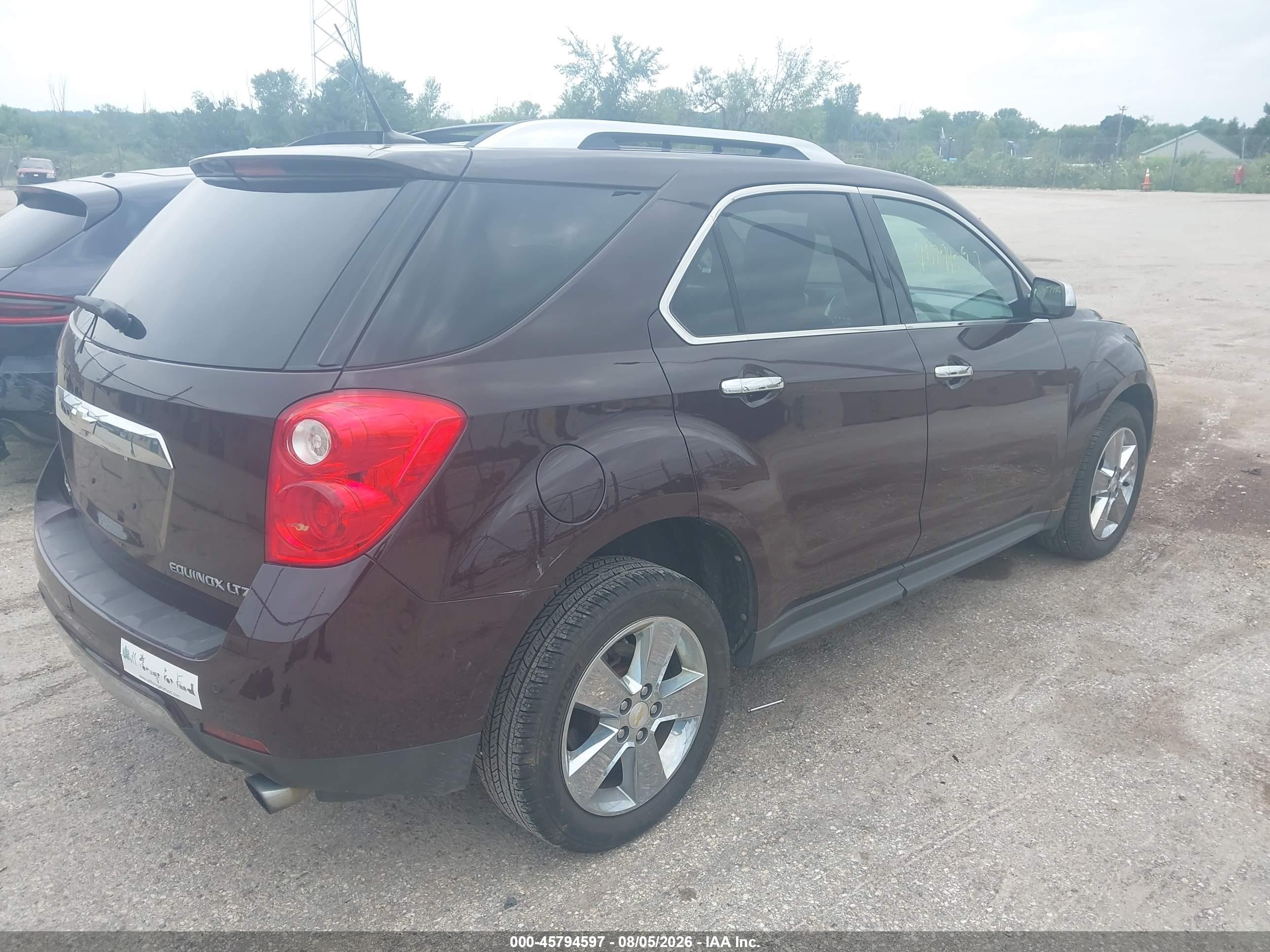 2011 Chevrolet Equinox Ltz Brown vin: 2CNFLGE52B6464556