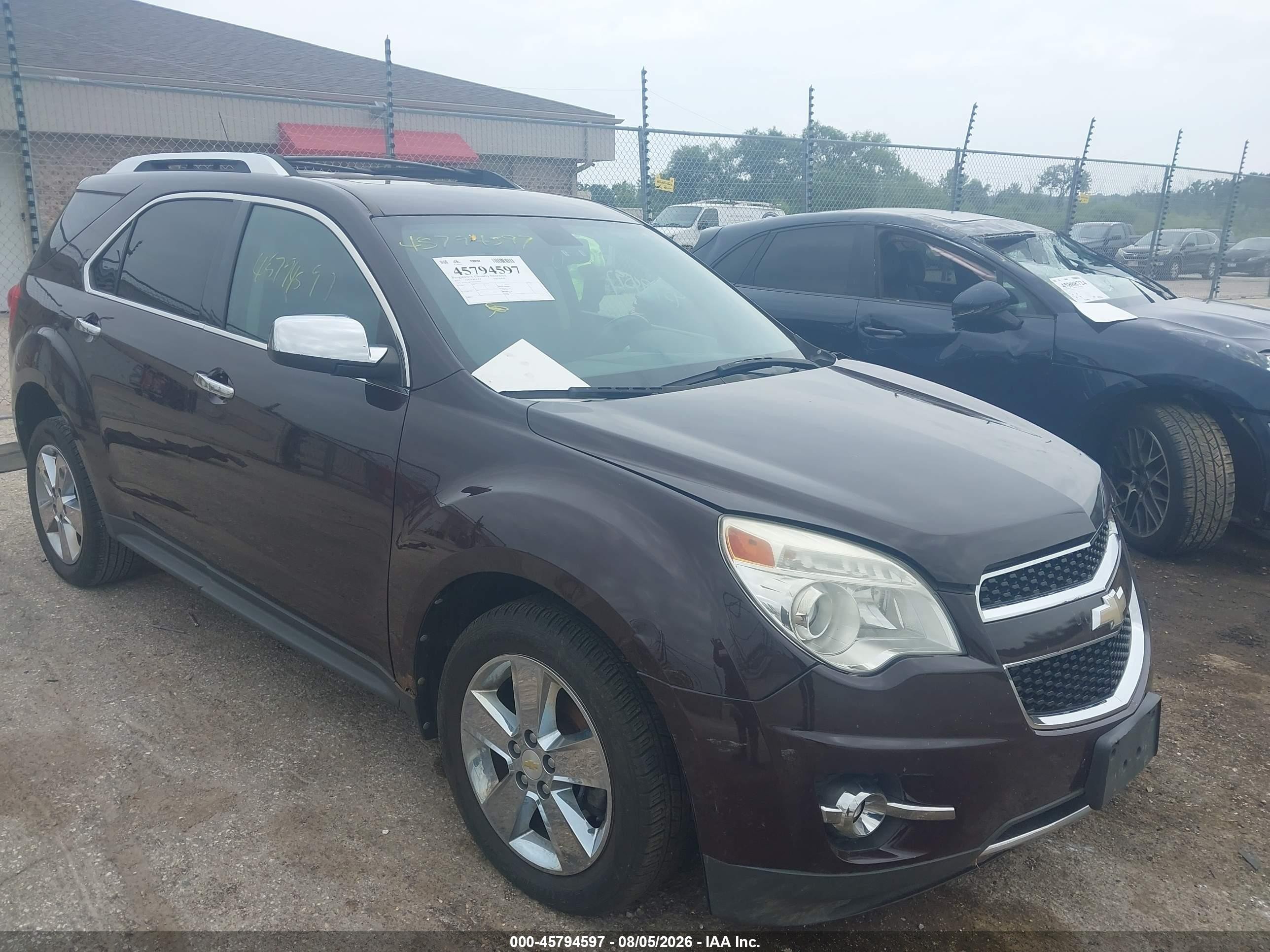 2011 Chevrolet Equinox Ltz Brown vin: 2CNFLGE52B6464556