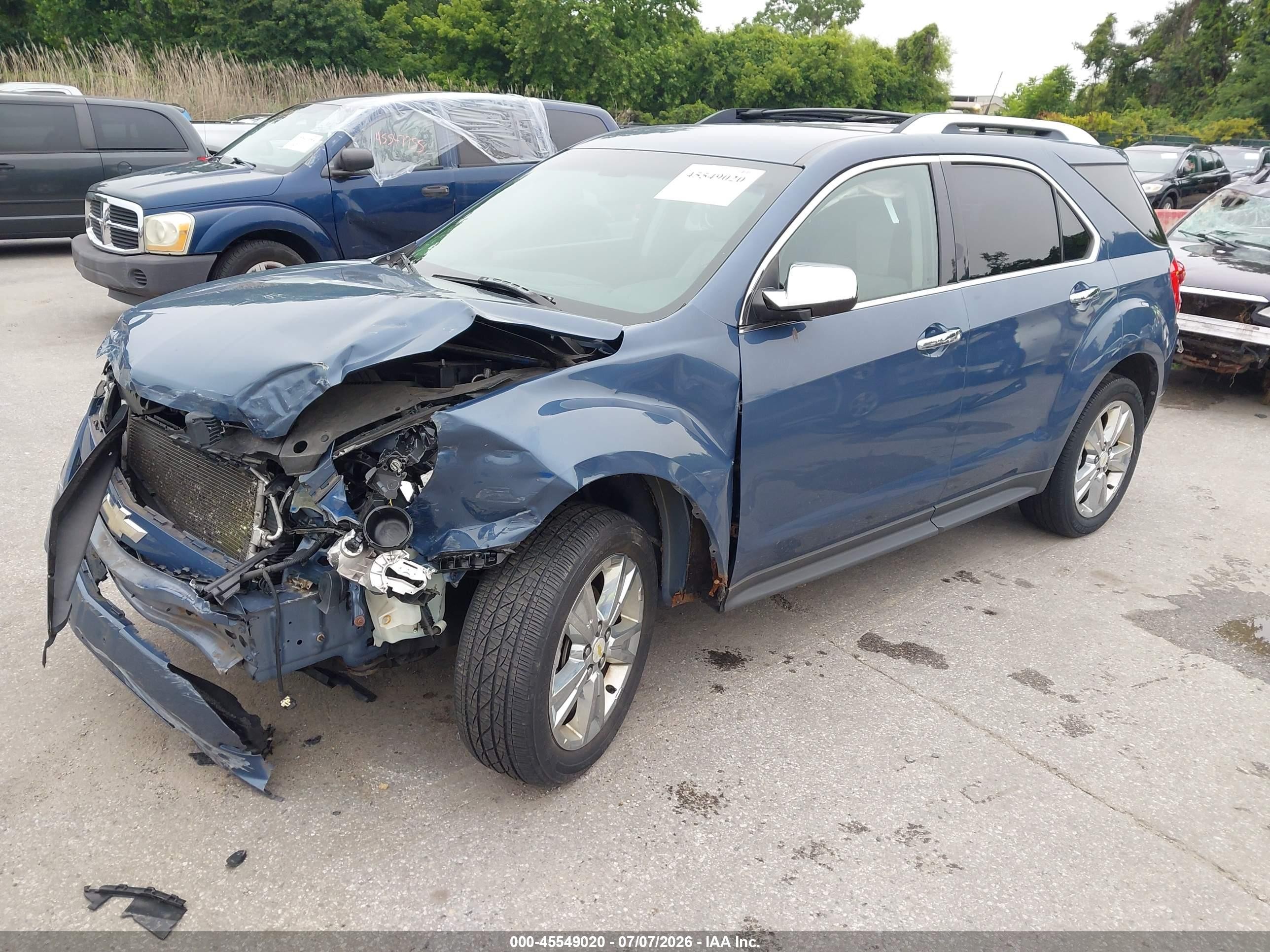 2011 Chevrolet Equinox Ltz Blue vin: 2CNFLGE54B6260986