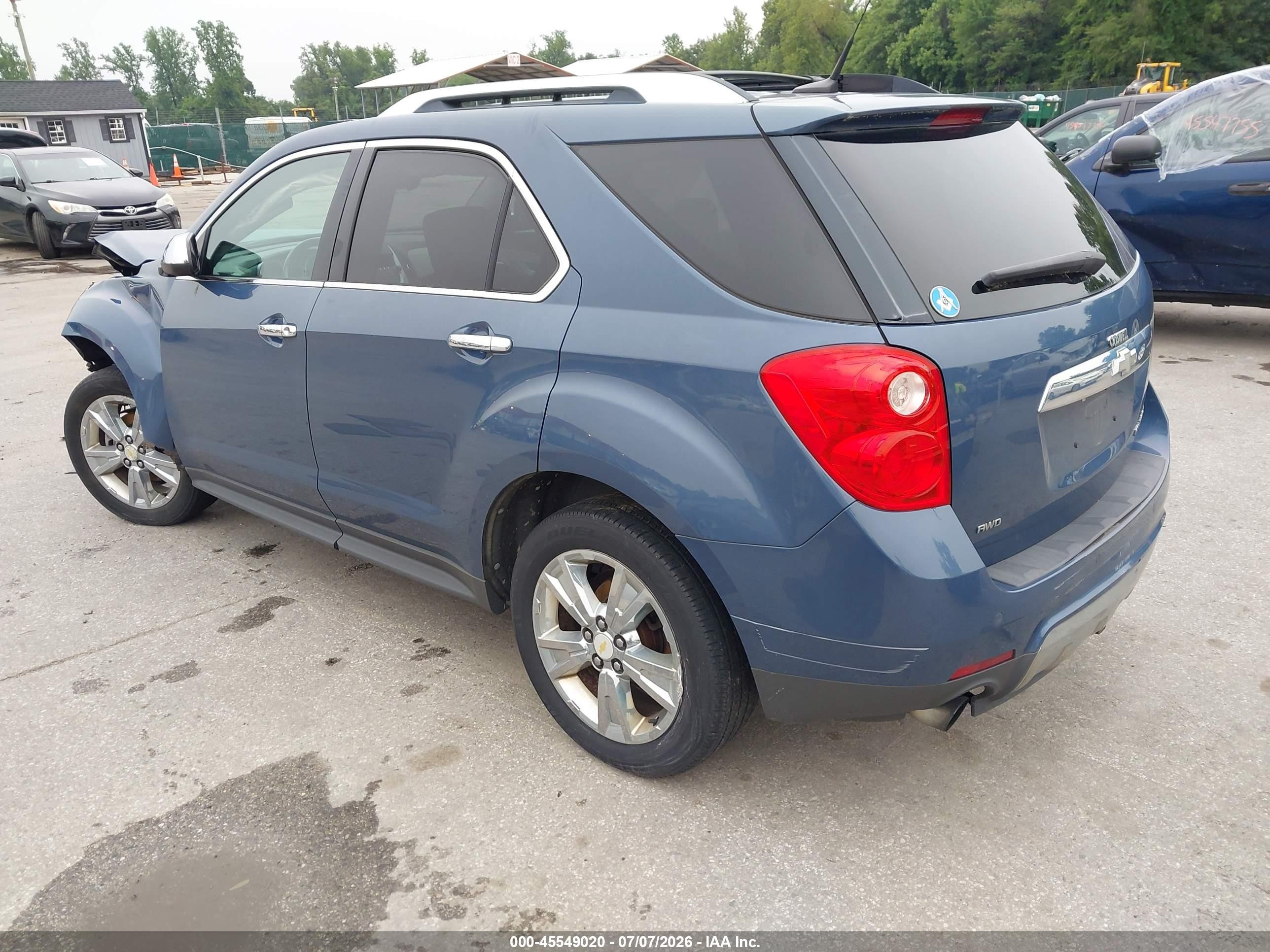 2011 Chevrolet Equinox Ltz Blue vin: 2CNFLGE54B6260986