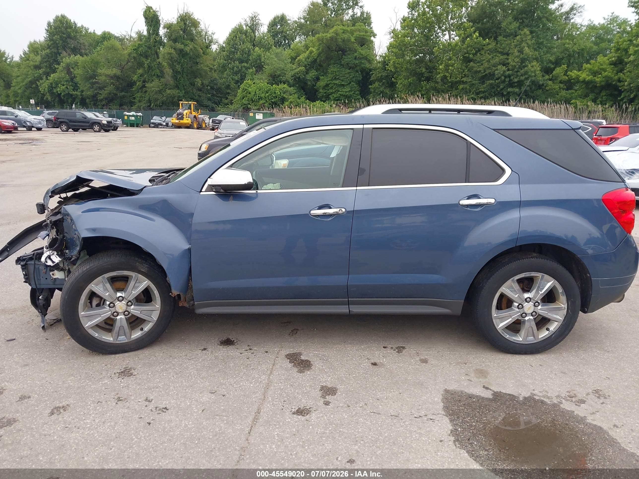 2011 Chevrolet Equinox Ltz Blue vin: 2CNFLGE54B6260986