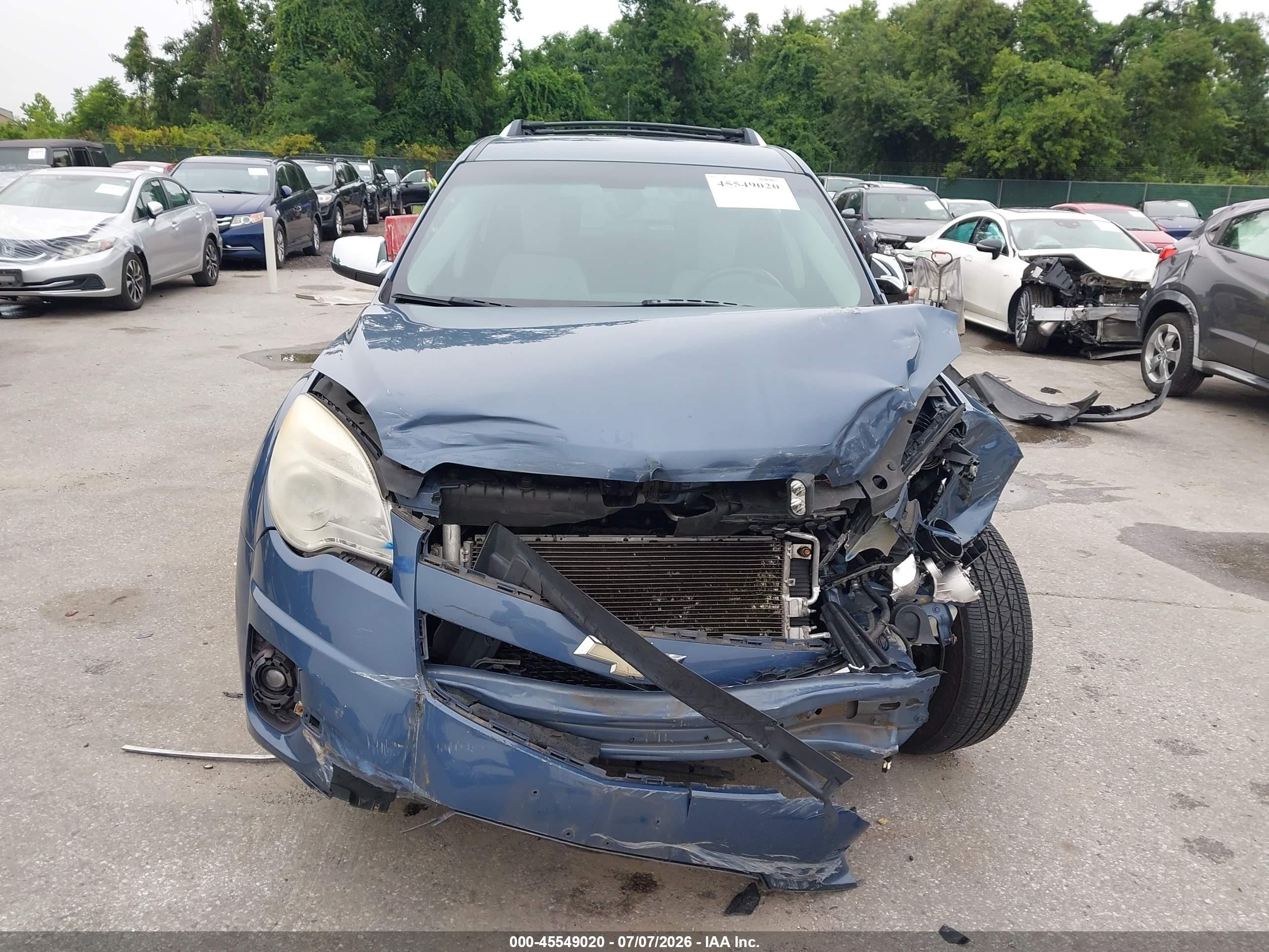 2011 Chevrolet Equinox Ltz Blue vin: 2CNFLGE54B6260986