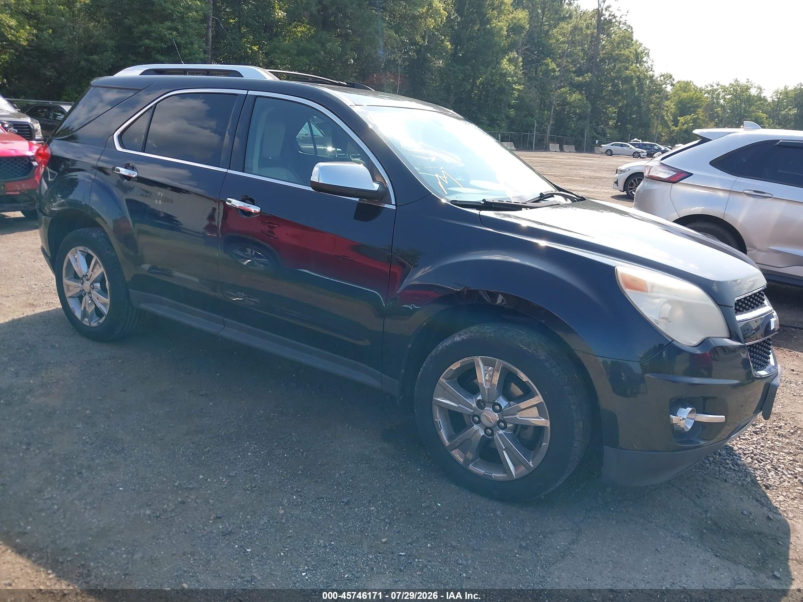 2011 Chevrolet Equinox Ltz Black vin: 2CNFLGE55B6453695