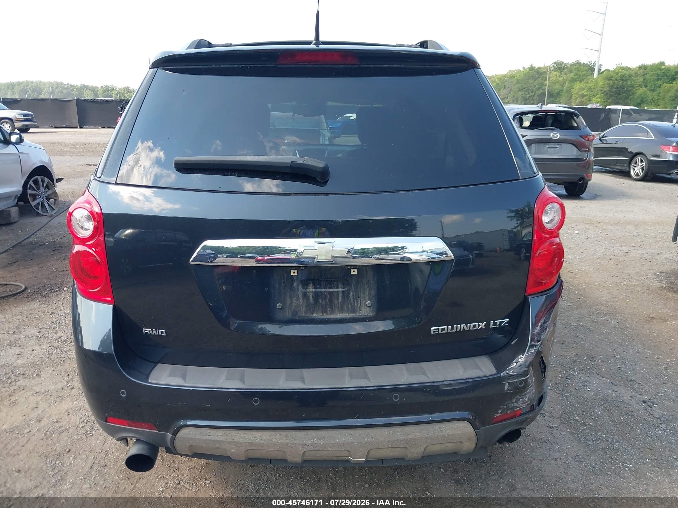 2011 Chevrolet Equinox Ltz Black vin: 2CNFLGE55B6453695