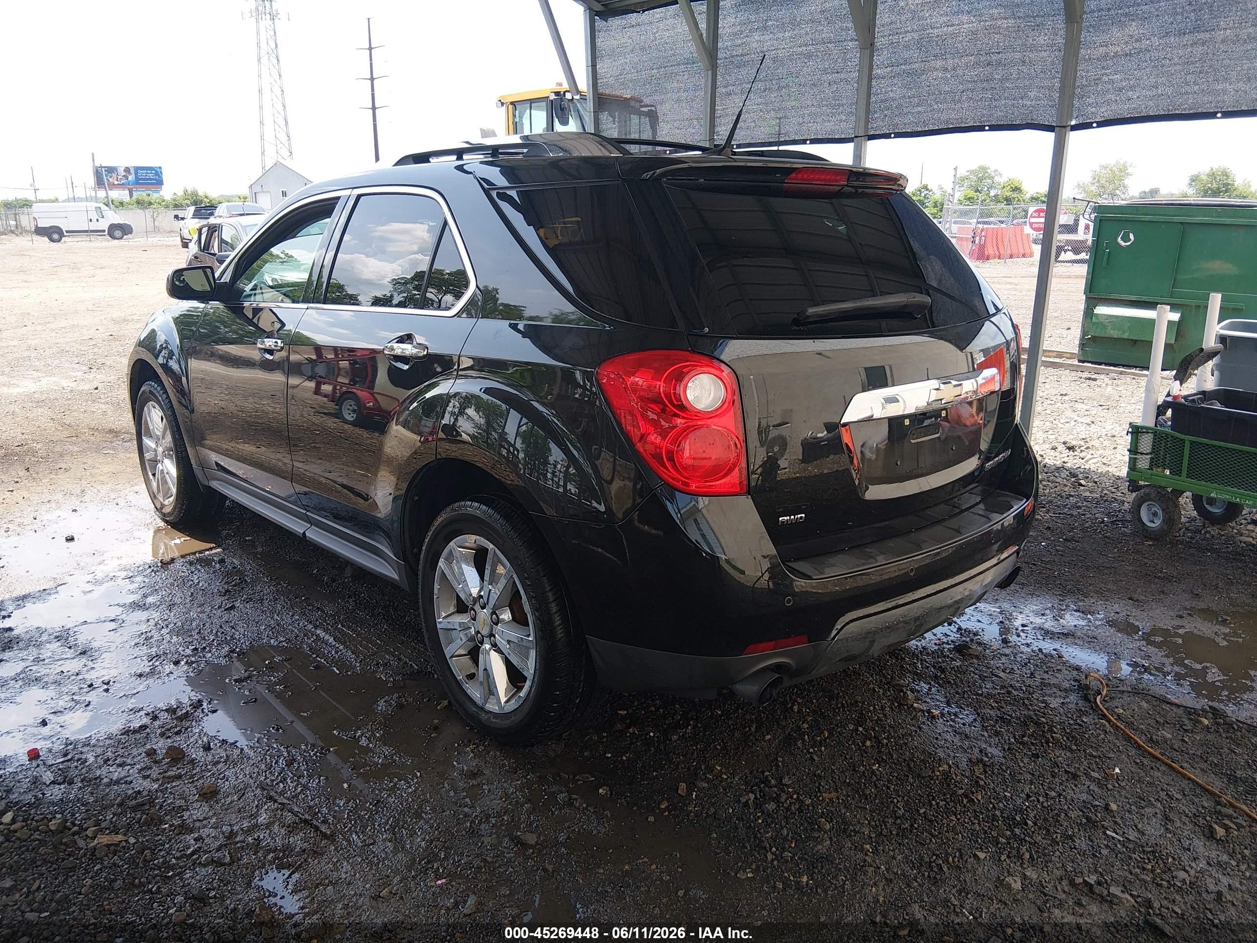 2011 Chevrolet Equinox Ltz Black vin: 2CNFLGE56B6326342