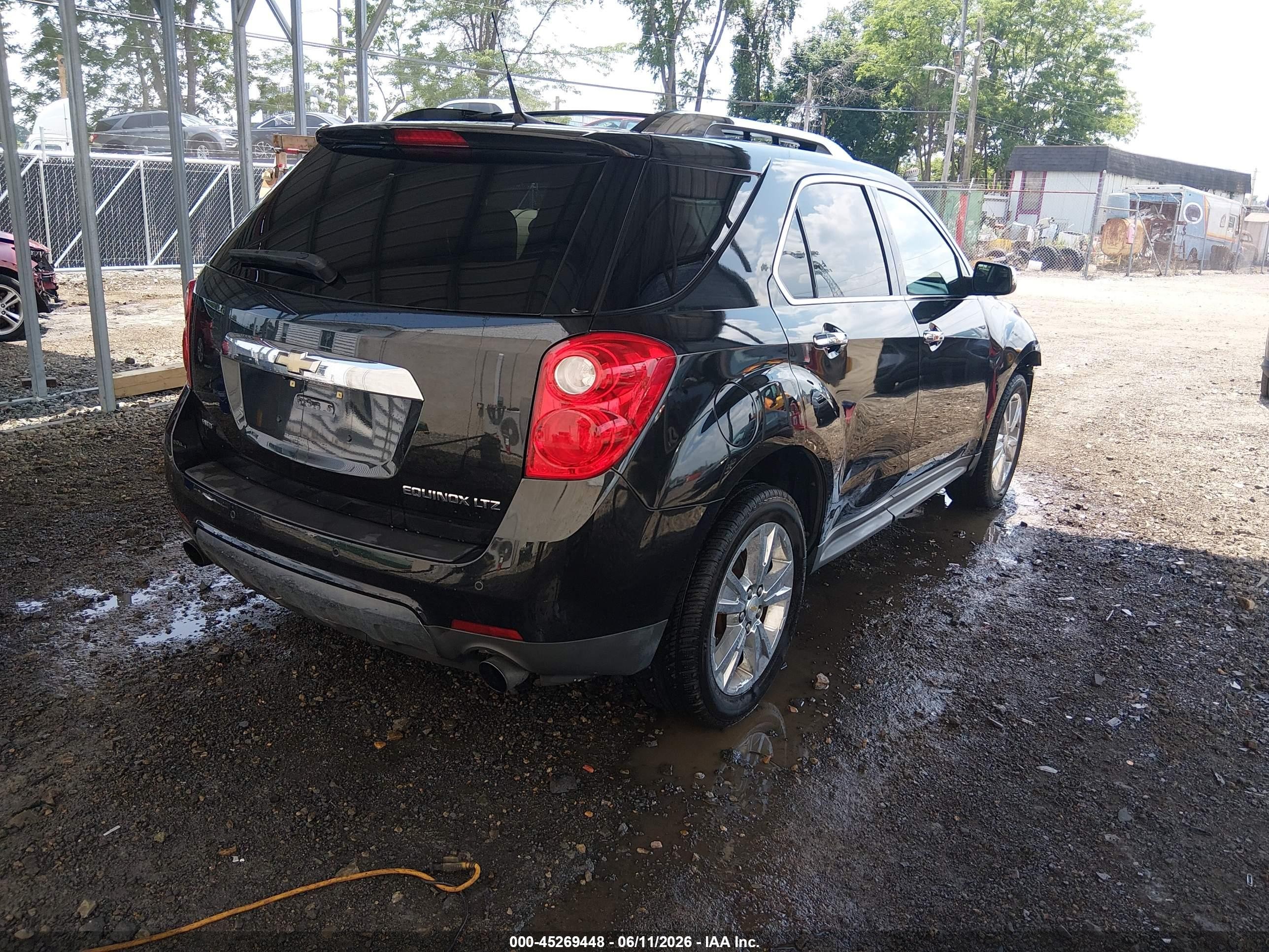 2011 Chevrolet Equinox Ltz Black vin: 2CNFLGE56B6326342